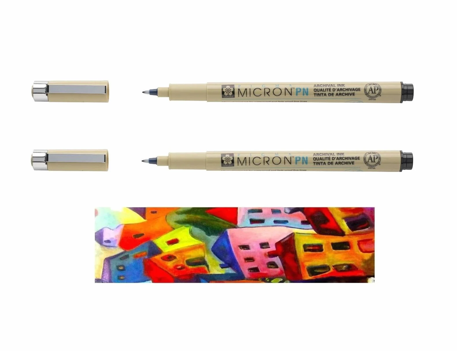 PIGMA MICRON SAKURA PN Noir 2pcs avec carte