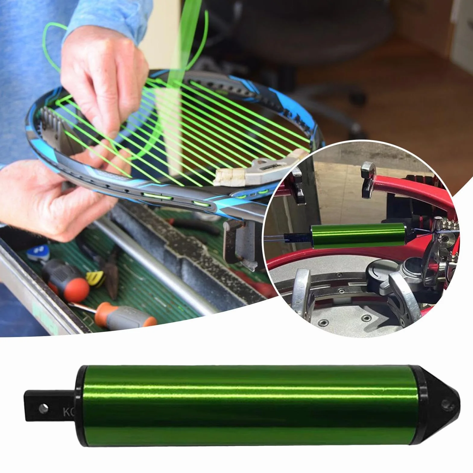 Tensiomètre pour Cordes de Tennis | Calibrateur de Tension de Corde de Raquette de Sport - Précision pour Tennis, Badminton, Squash