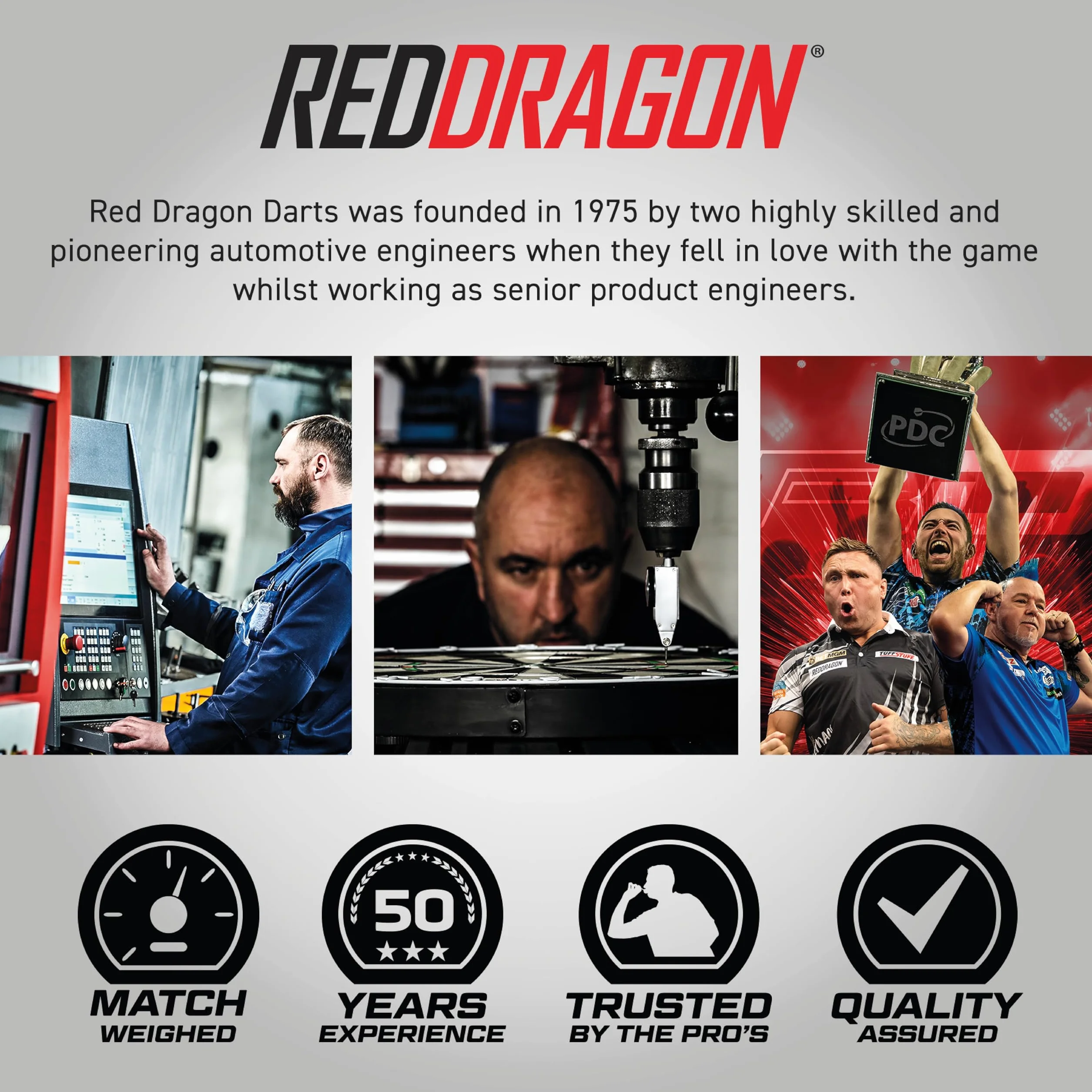 RED DRAGON Gerwyn Price Iceman Contour Tungstène Fléchettes avec ailettes et tiges