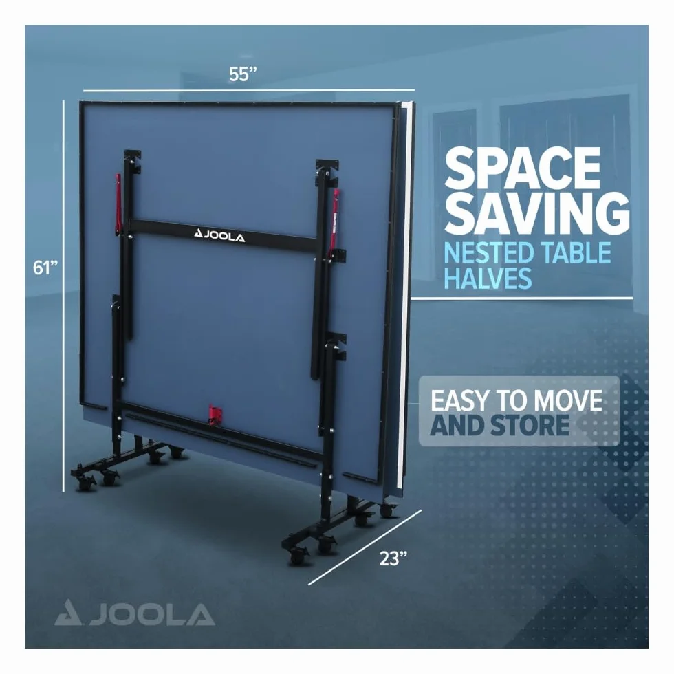 JOOLA Table de Tennis de Table Inside, Table de Ping-Pong d'Intérieur, Pliable 274 x 152,5 x 76 cm