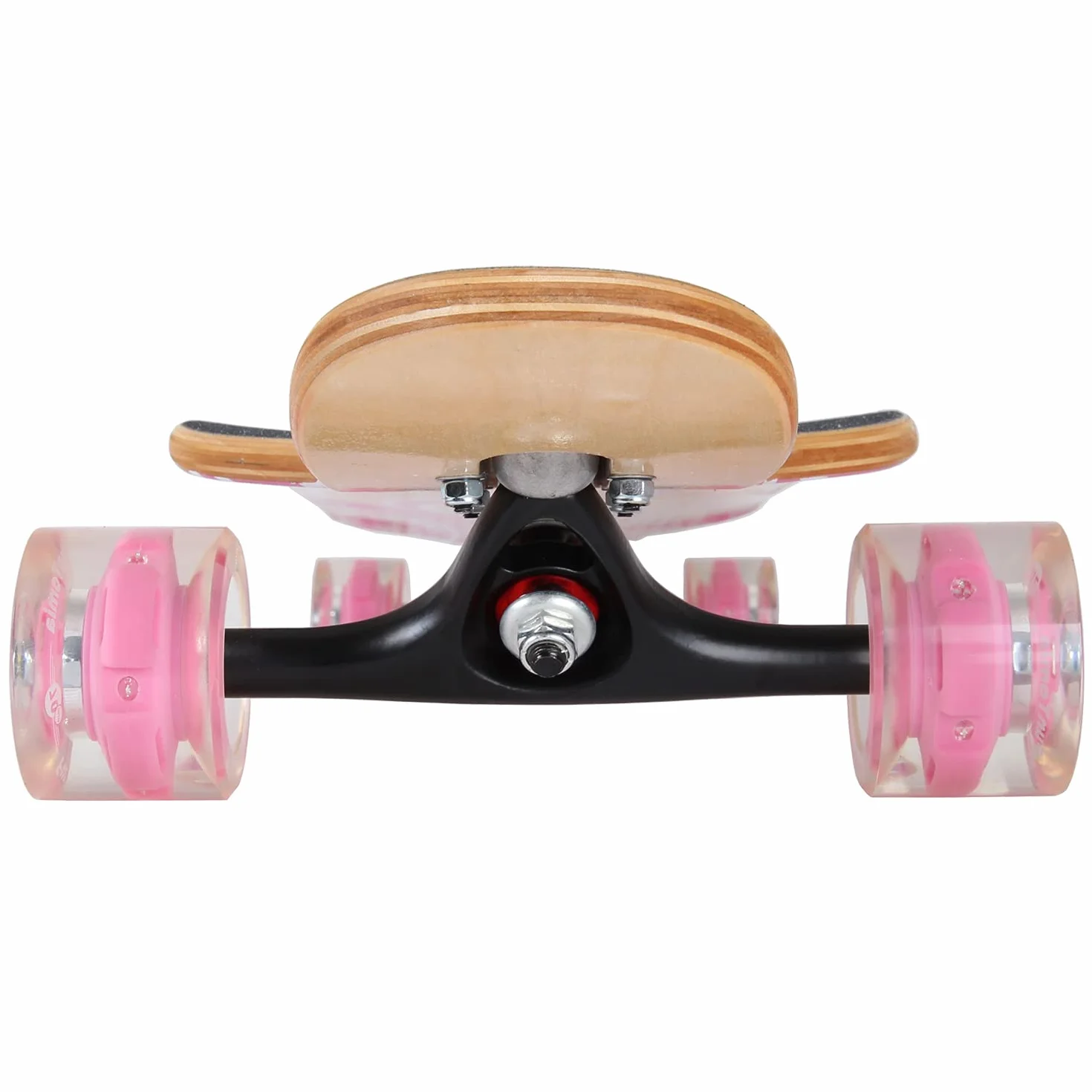 FunTomia Longboard avec 1 marches flexibles - Skateboard Drop Through Cruiser - Roulement à billes Mach1 Speed - Outil en T