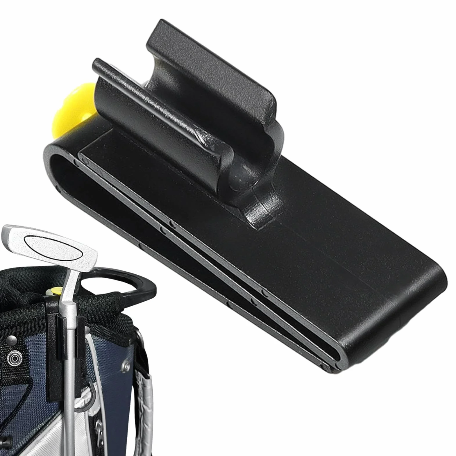 Clip pour sac de golf sur support putter - Golf Putter Clip | Support de putters multifonctionnel avec marqueur de balle - supports léger pour poignée de parapluie, perche à selfie, canne et