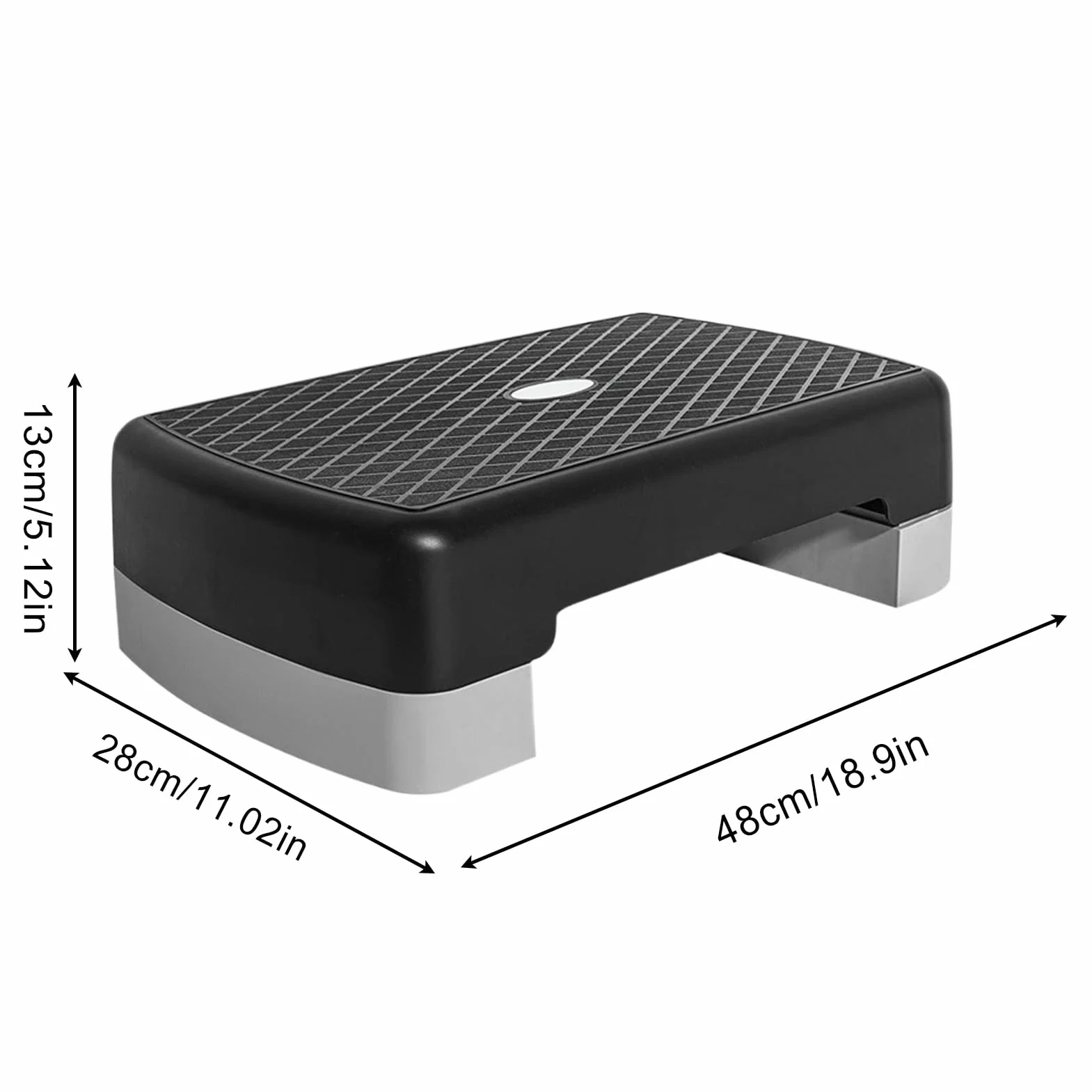 Stepper Aérobic Hauteur Réglable Antidérapant 45 cm Cardio Gym Domicile