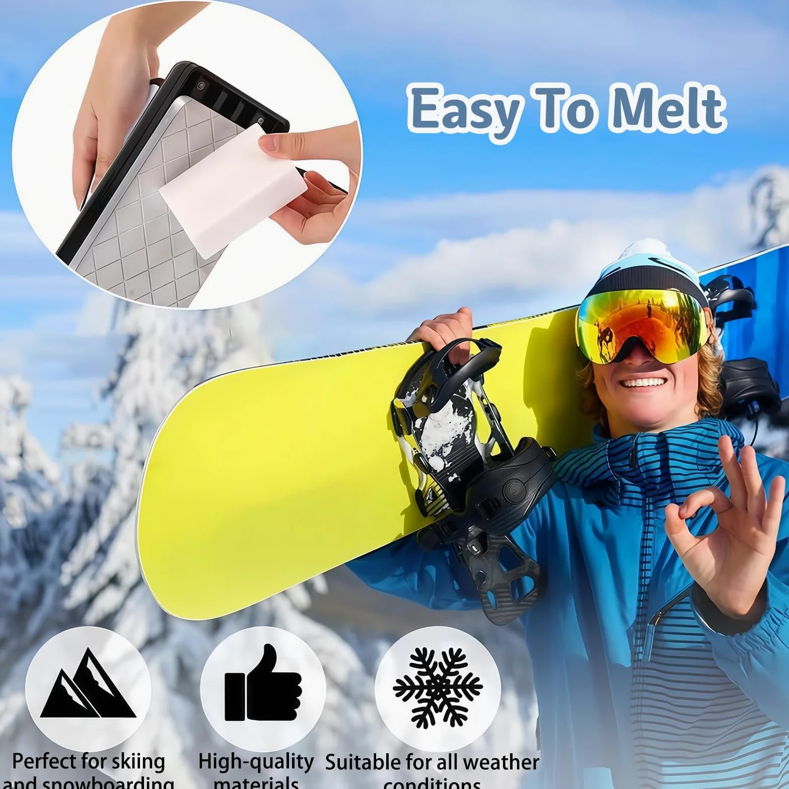 Fer à Farter Professionnel pour Skis Et Snowboards, Fer à Farter à TempéRature RéGlable pour Snowboards, pour ProtéGer Votre Snowboard