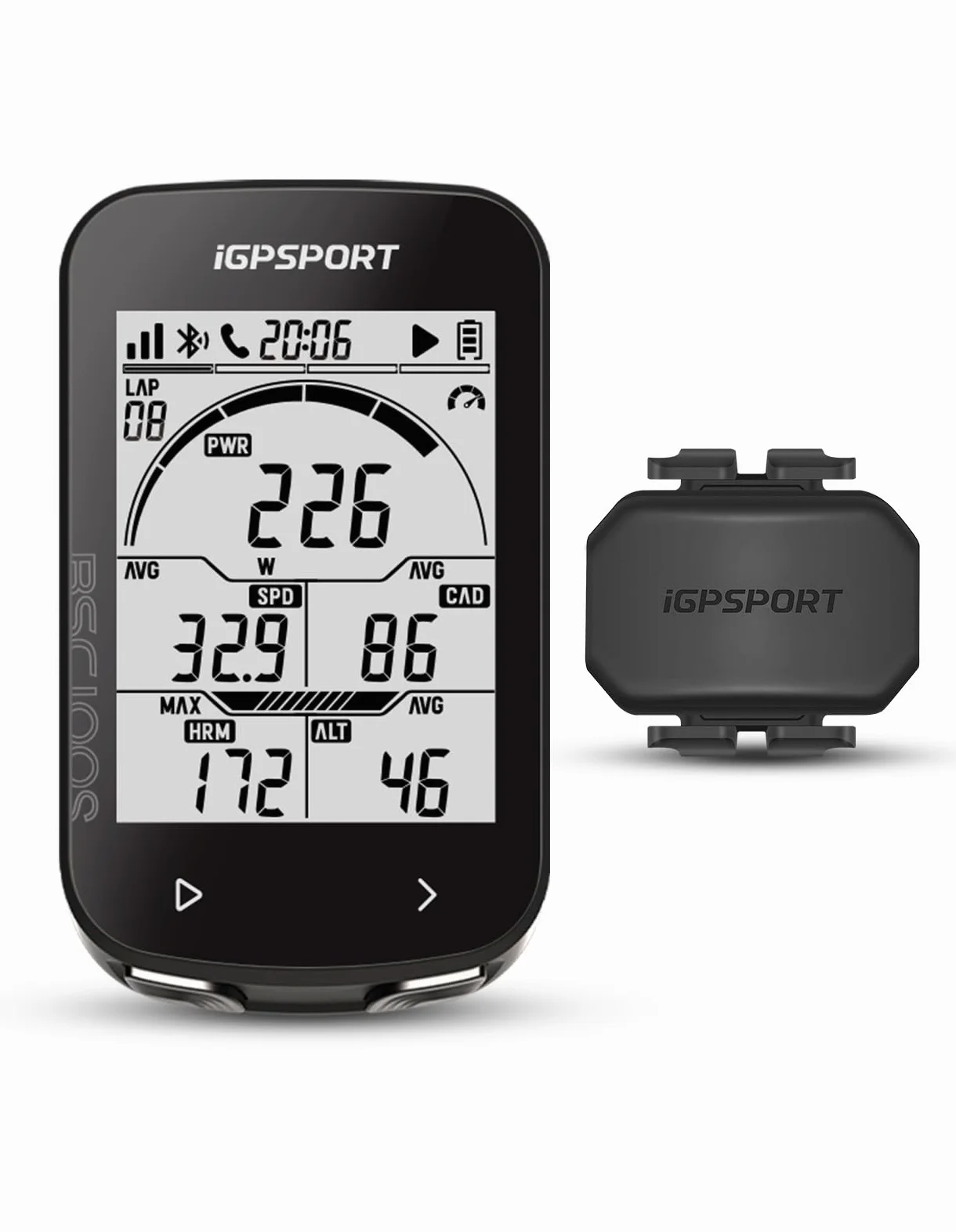 iGPSPORT BSC100S Compteur Velo sans Fil et CAD70 Capteur de Cadence