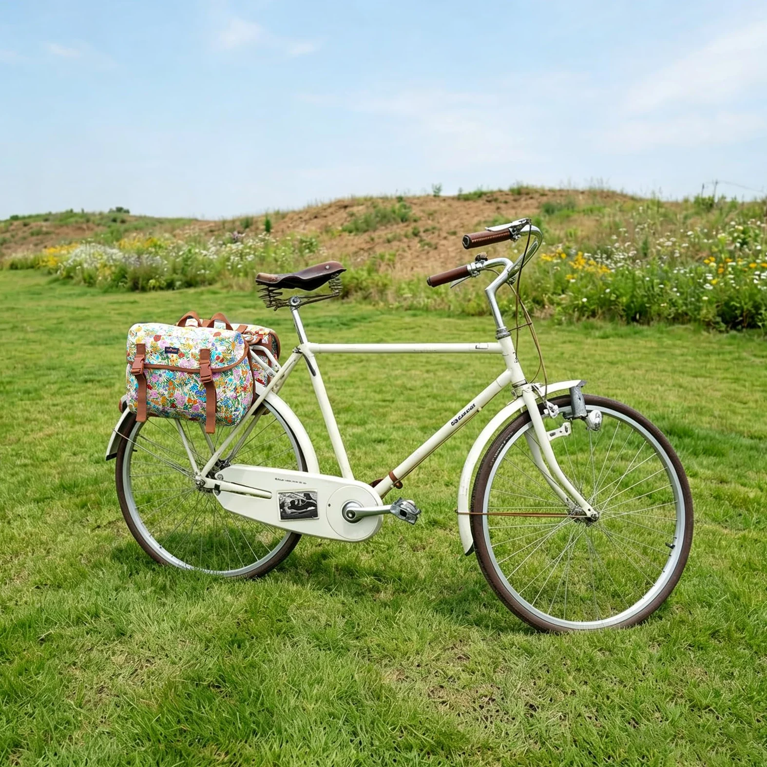 Sacoche Double Porte-Bagages en Nylon pour vélos, 24 l, Sac de Rangement pour siège de vélo, pour Les Voyages, Les déplacements, Les achats