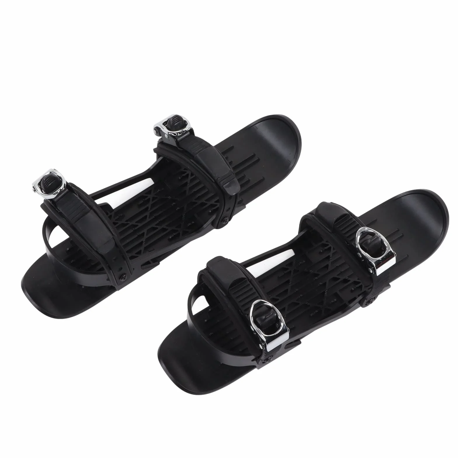 Mini Ski Skates Snowblades Skis Chaussures Bottes pour Adultes avec Sangles Réglables Design Portable en Acier Inoxydable en Nylon Durable pour les Sentiers de Neige de Sports d'hiver