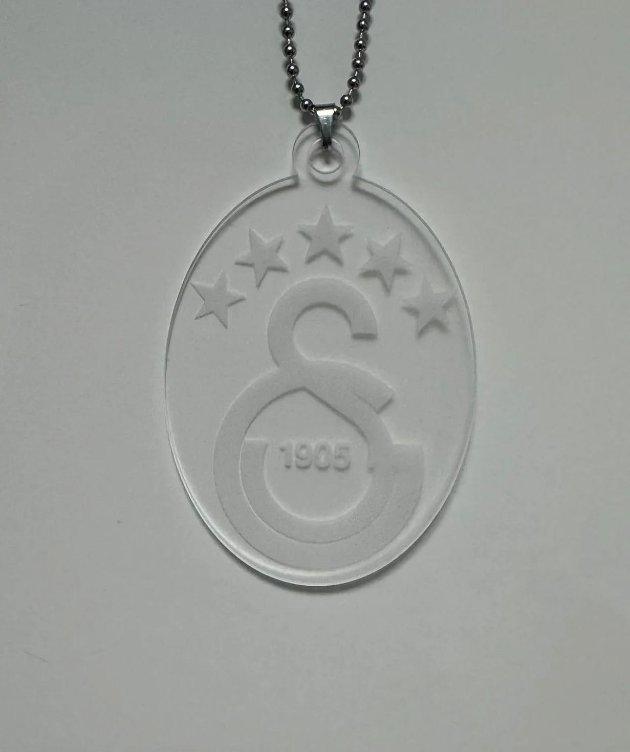 Galatasaray Pendentif de rétroviseur en acrylique 8 x 6,5 cm Décoration de voiture