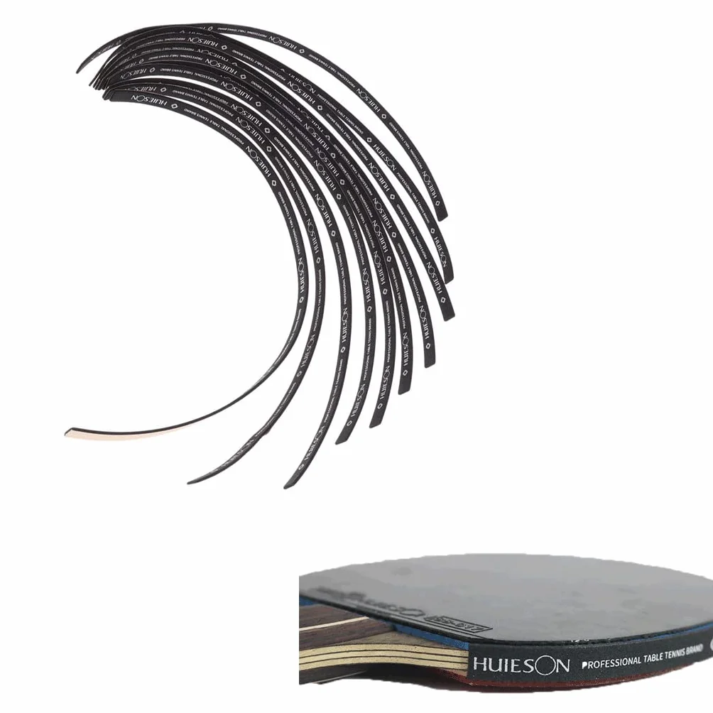 zalati Bande latérale en Caoutchouc pour Raquettes de Tennis de Table 45 x 1 x 0,1 cm 10 pièces