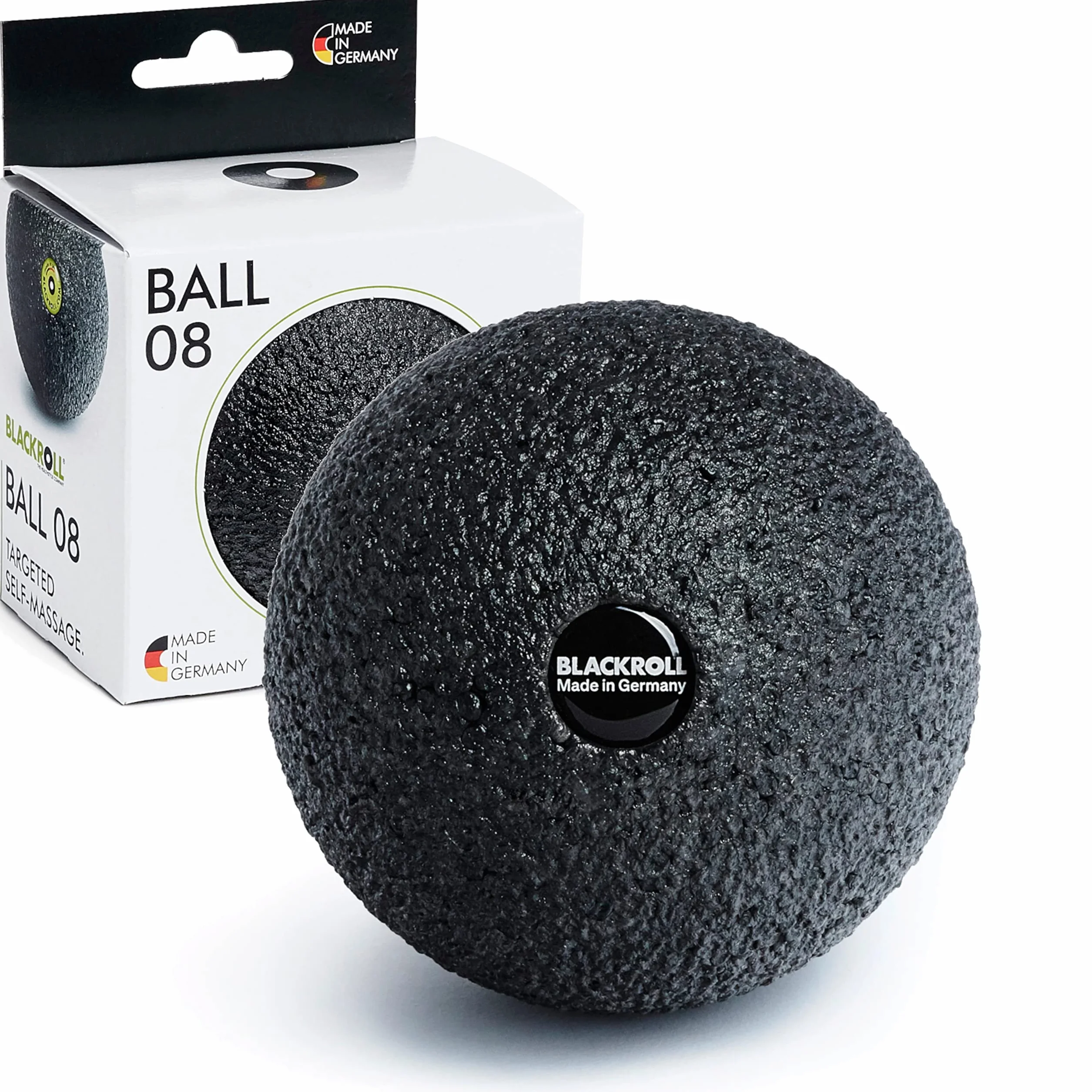 BLACKROLL® Faszienball balle de fascia pour automassage ciblé, balle de massage dureté moyenne fabriqué en Allemagne
