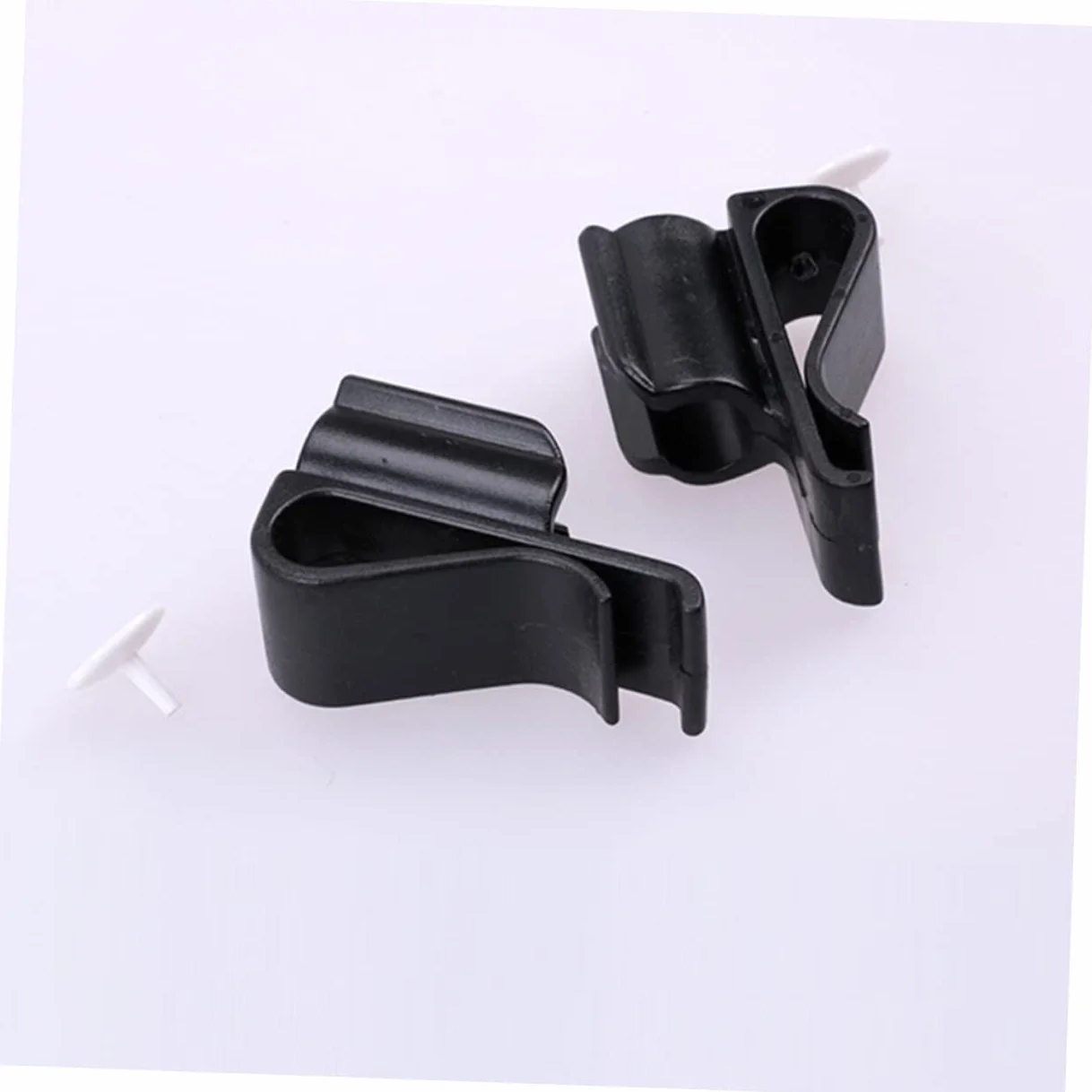 Lot de 2 Clips Support de Putter Noir PP pour Golf, Pince de Club Sécurisée
