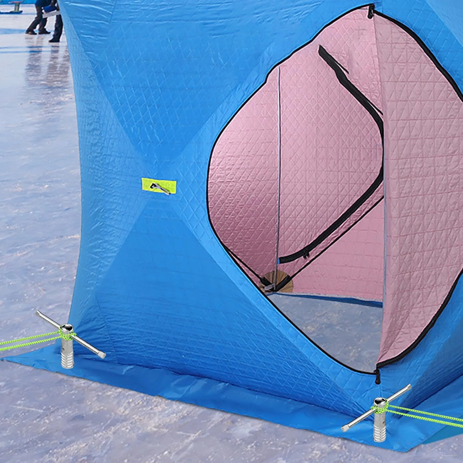 Tarière à Glace – Accessoire de Forage en Acier Inoxydable, Portable pour Camping et Pêche sur Glace