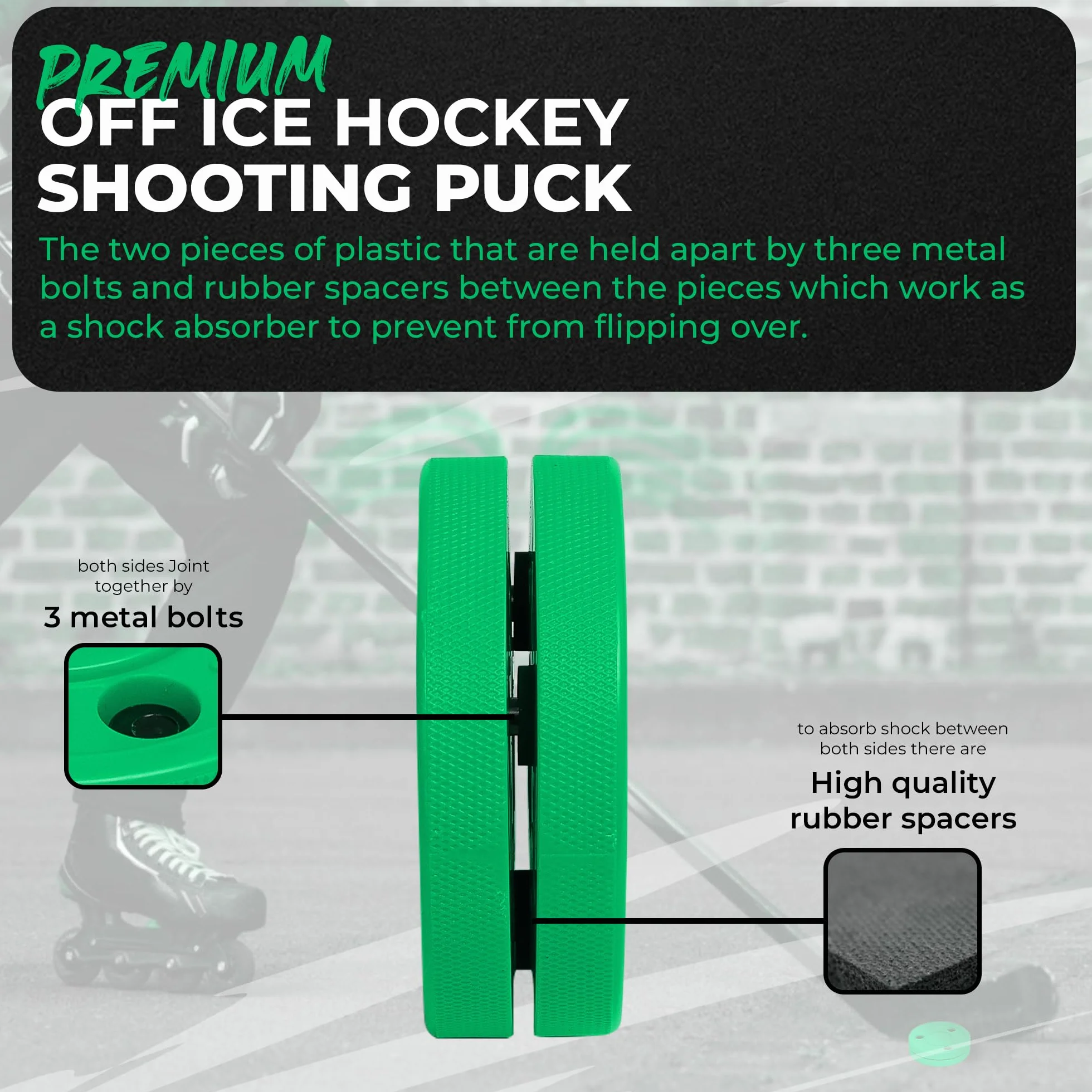 Green Biscuit Snipe Green Puck