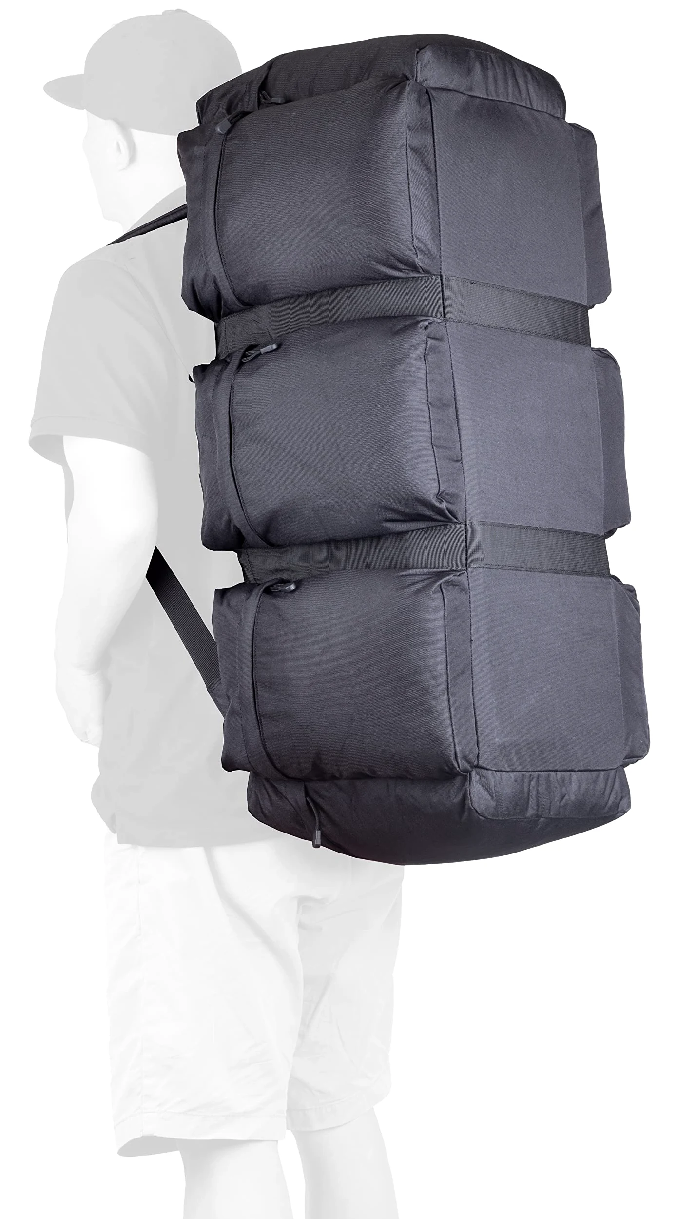 Grand Sac de Voyage Militaire Sac de Marin Style Militaire Sac d'équipement Tactique et de Sport avec, 100L
