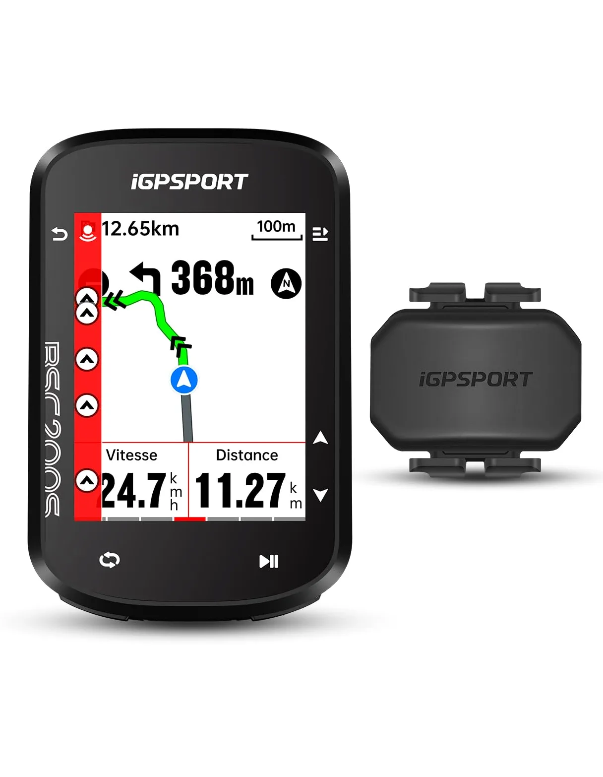 iGPSPORT BSC200S Compteur Velo sans Fil et CAD70 Capteur de Cadence