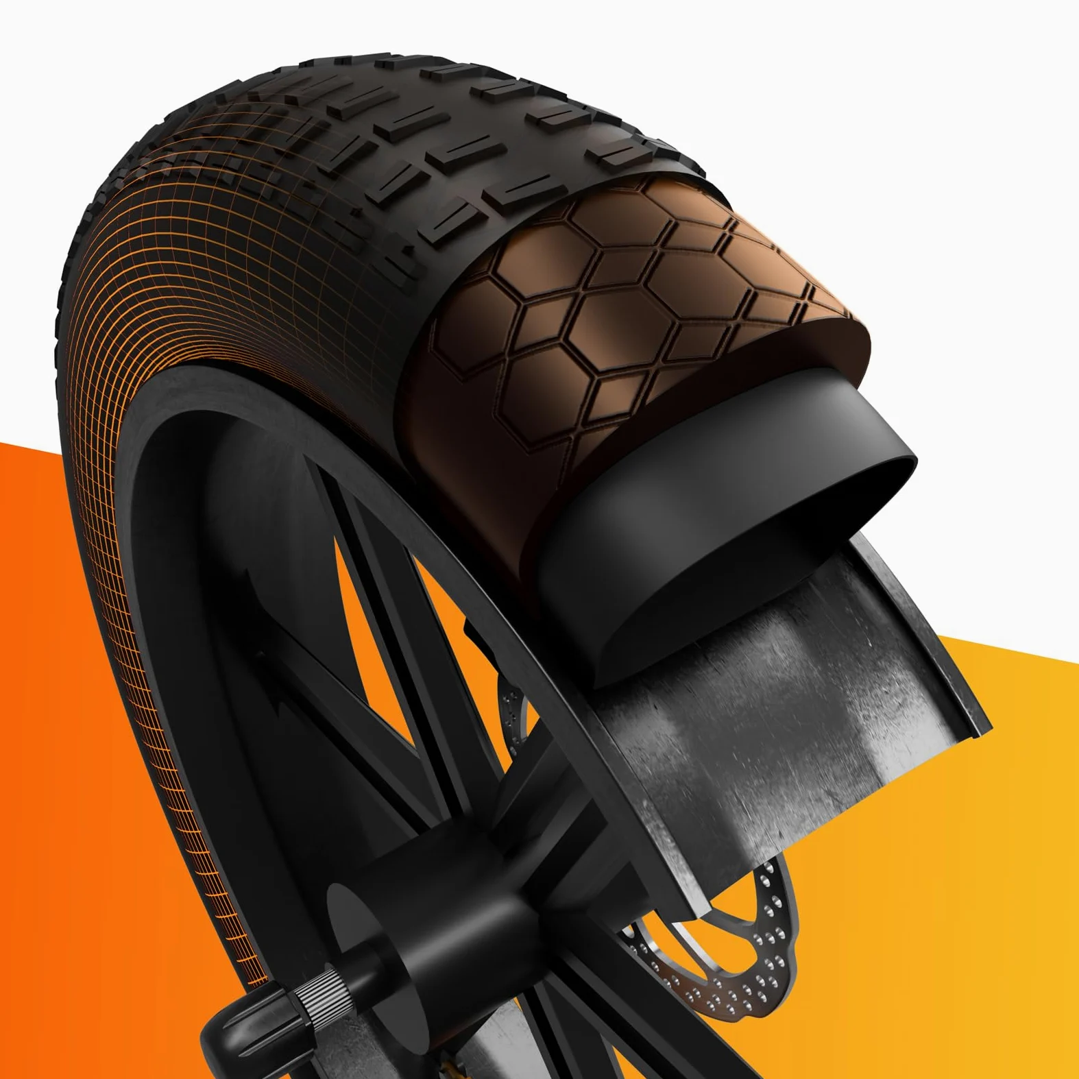 OUXI 20×4 Insert de chambre à air, protection de chambre à air anti-crevaison pour vélo, liner de pneu de vélo anti-crevaison, prévient les crevaisons causées par les pointes et les têtes de chèvre
