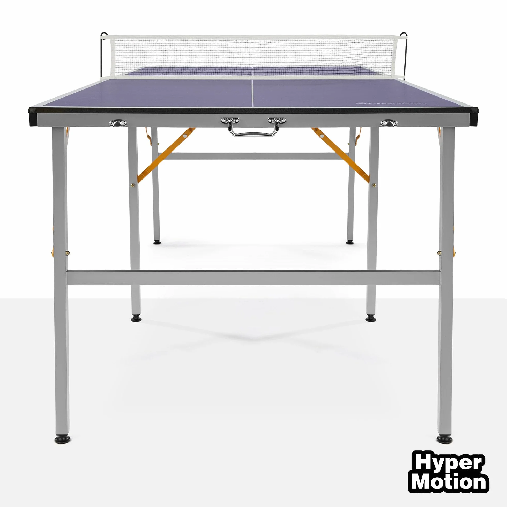 HyperMotion HYP32 Table de Ping Pong Pliante pour Enfants et Adultes, Modèle Compact d’Intérieur avec Filet, Raquettes et Balles, Facile à Transporter