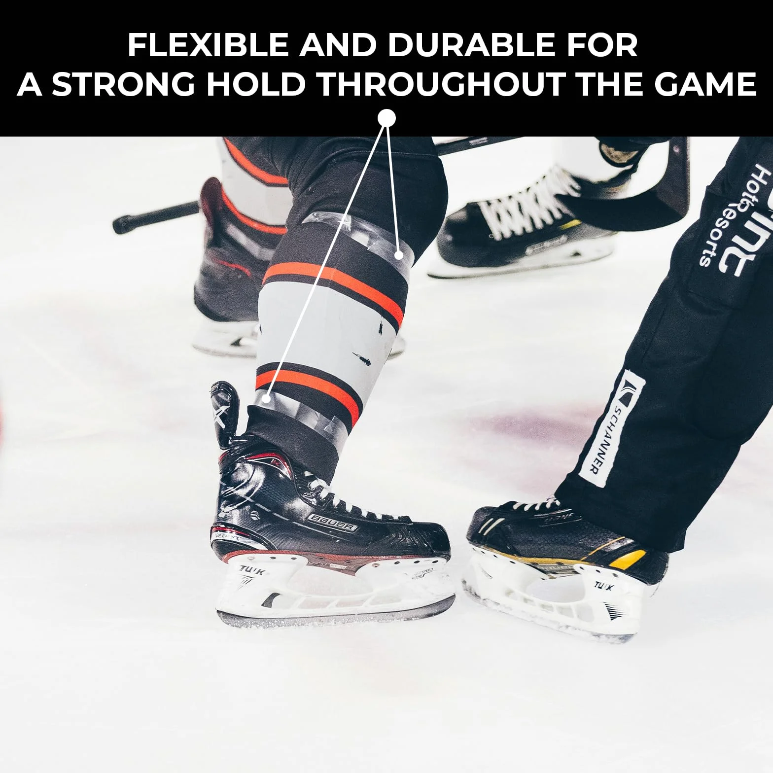 Rezztek Clear Hockey Tape – Ruban adhésif Transparent pour Hockey – Extensible et indéchirable – Durable