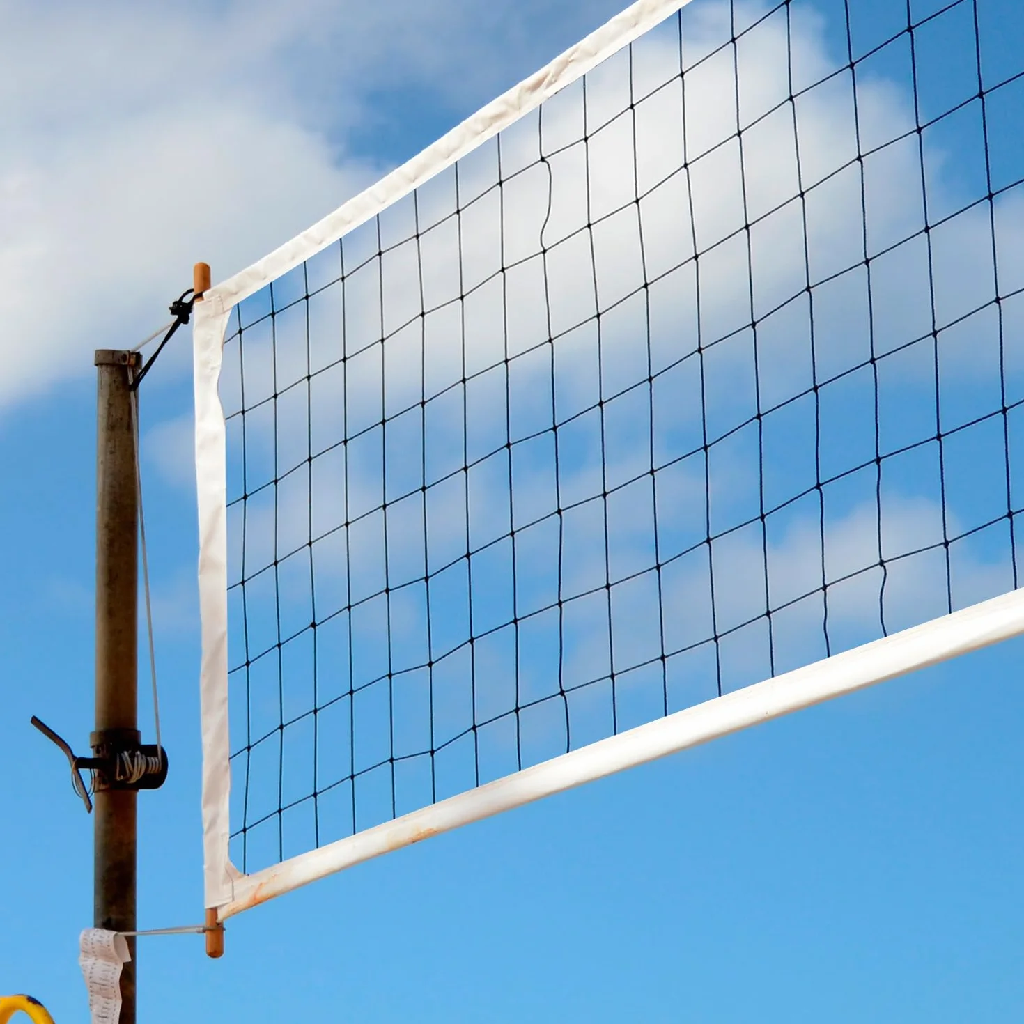 QWORK Filet Pliable de Volleyball Taille Standard pour Plage Intérieur Extérieur avec Sac de Transport