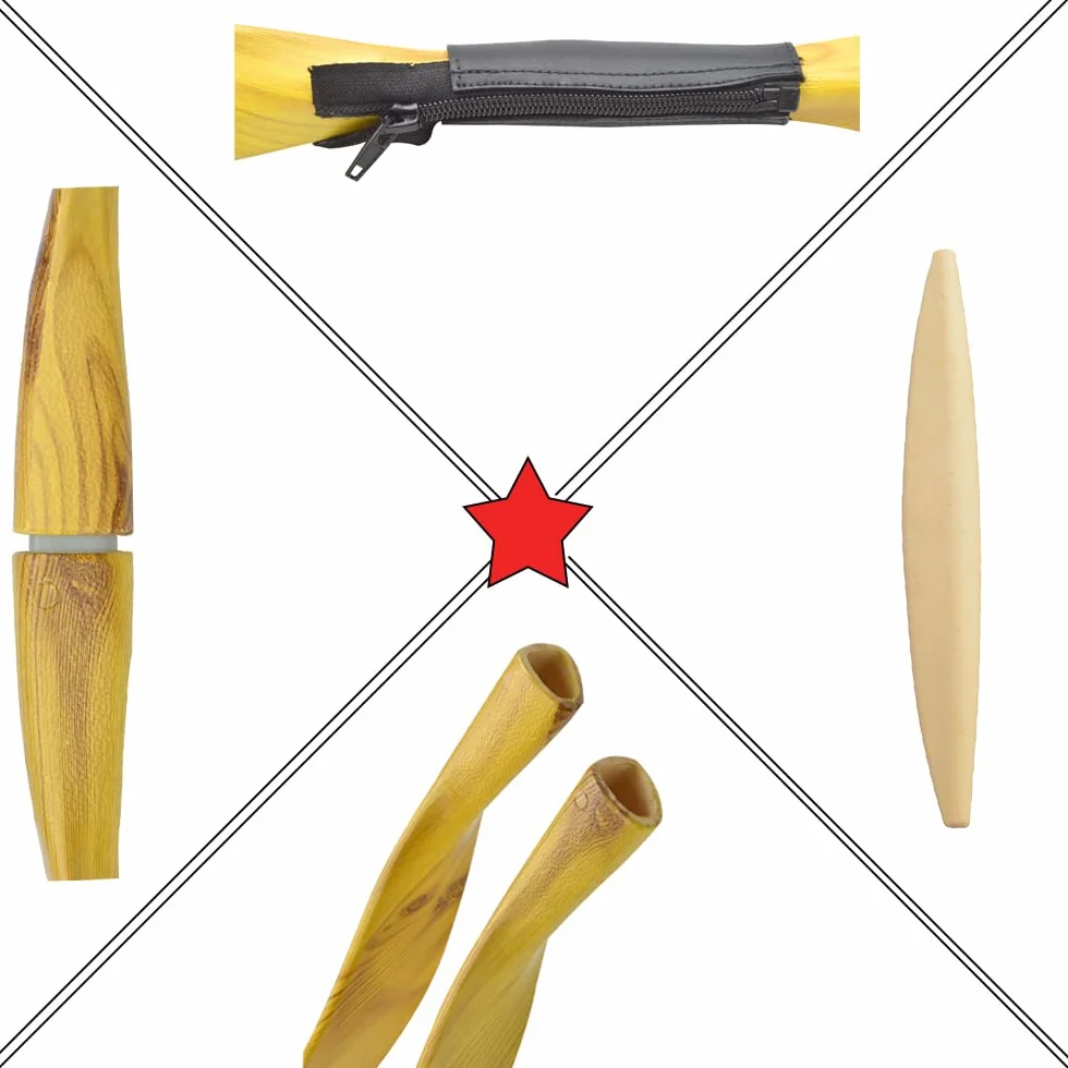 Ensemble d'arc traditionnel classique en bois avec flèche 30lbs