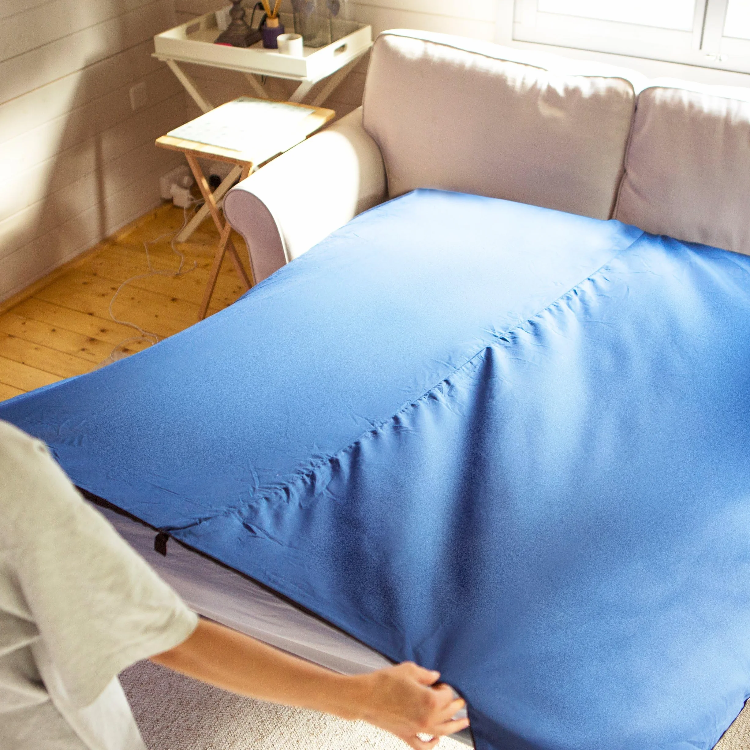 Miqio® Sac de Couchage 2 en 1 avec Fermeture éclair Ultra-léger pour Voyage XL