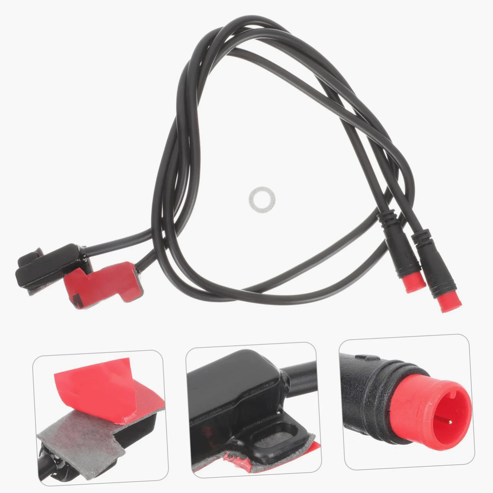 BESPORTBLE 4paires Câble De Frein Électrique pour Vélo Capteur De Coupure De Frein avec Connecteur Pin Compatible Moteur Central Et Arrière