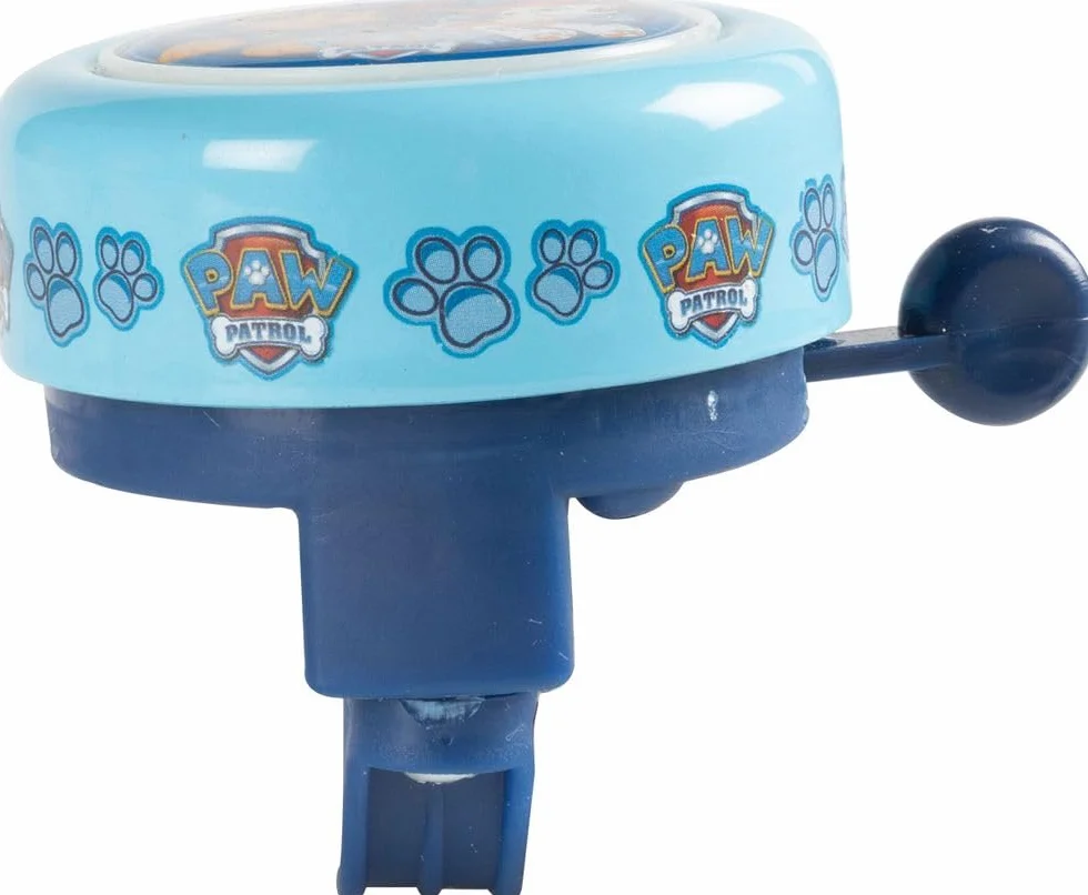 Sonnette de vélo Enfant, Fixation Facile, Motif Pat' Patrouille, Métal Robuste, Bleu Ciel, Taille Universelle