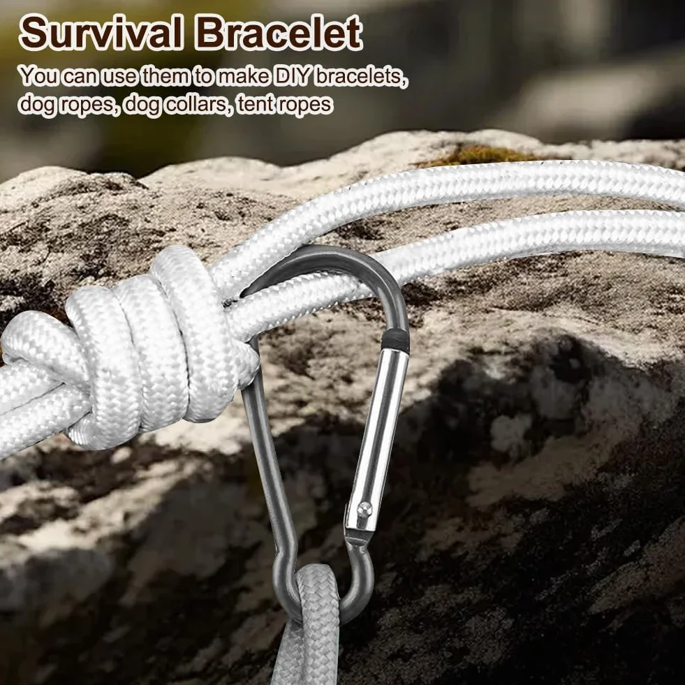 FARYODI Paracord 550 Corde 4 mm 7 noyaux nylon multi-usages bricolage bracelet laisse chien camping survie