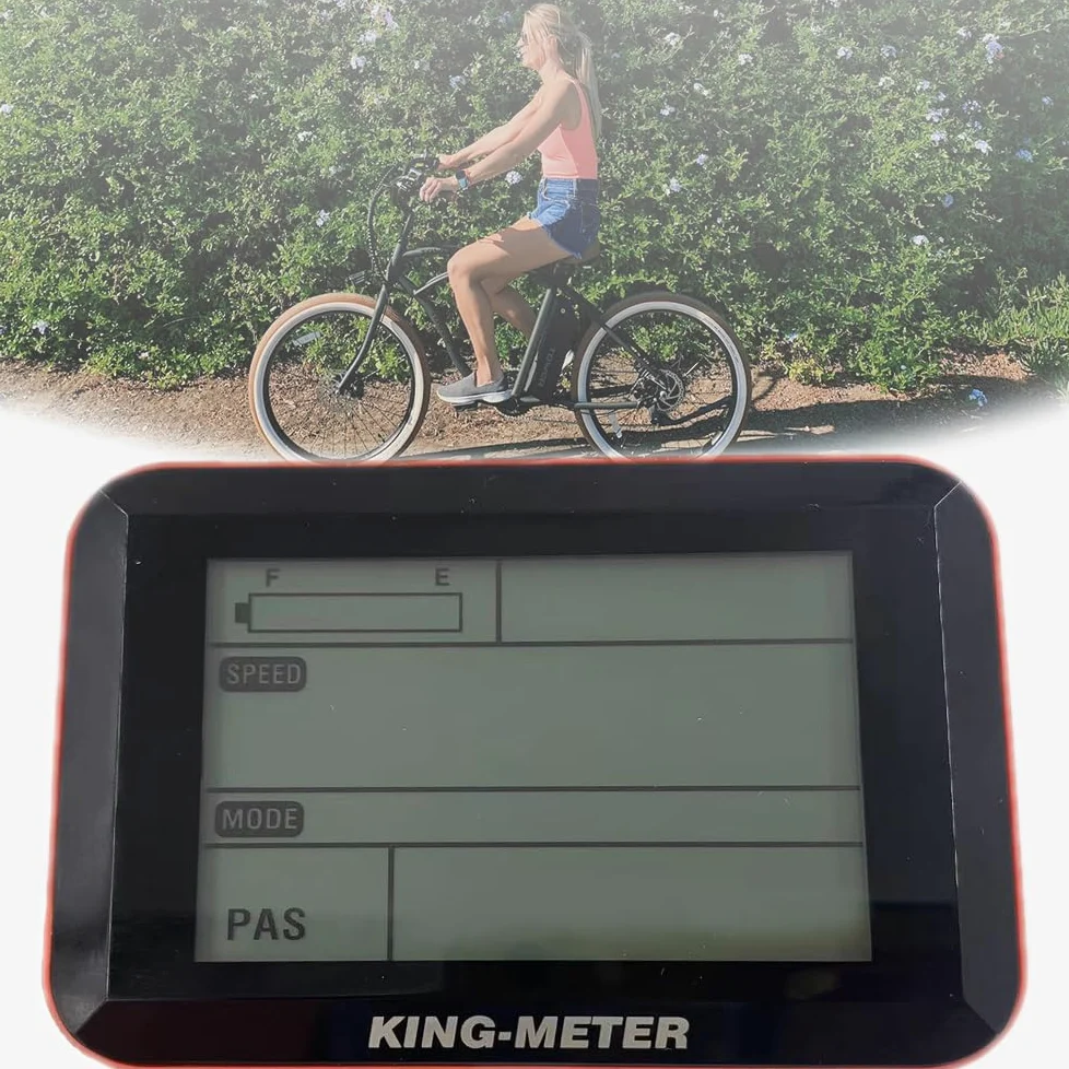 Écran LCD pour Vélo Électrique S5155 King-Meter Compteur de Vitesse 36V 48V Affichage de Vélo Électrique avec 5 Pin SM Prise Ebike Panneau de Contrôle
