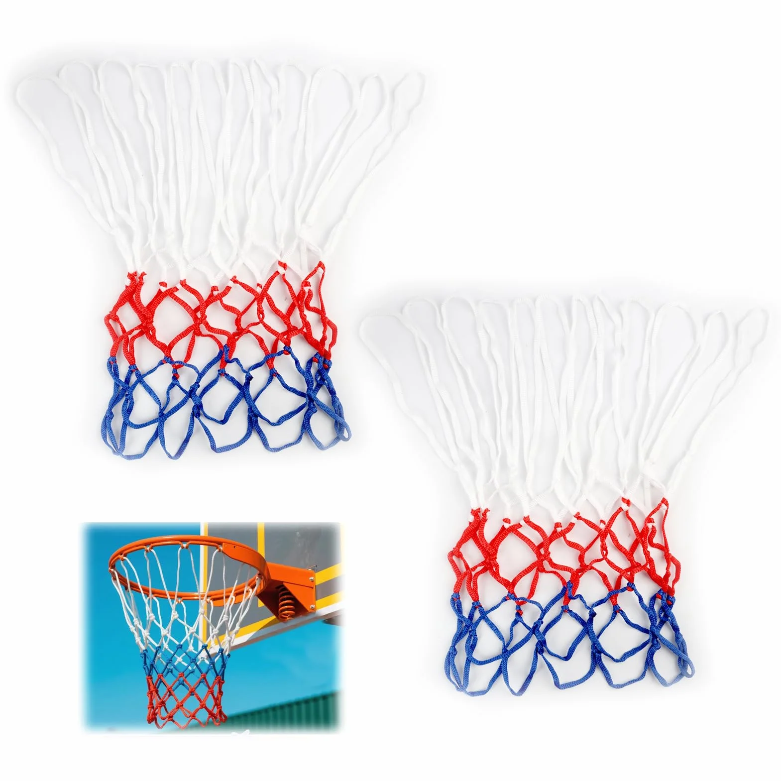Filet Basket en Polyester, Filet Basket Exterieur, Remplacement Durable pour Panier Standard, Usage Intérieur et Extérieur