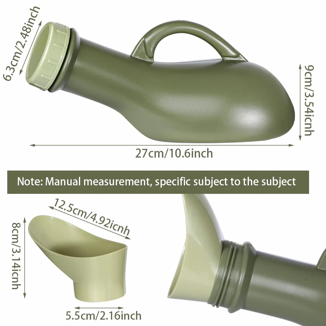 Urinoir portable 1L pour voyage camping voiture