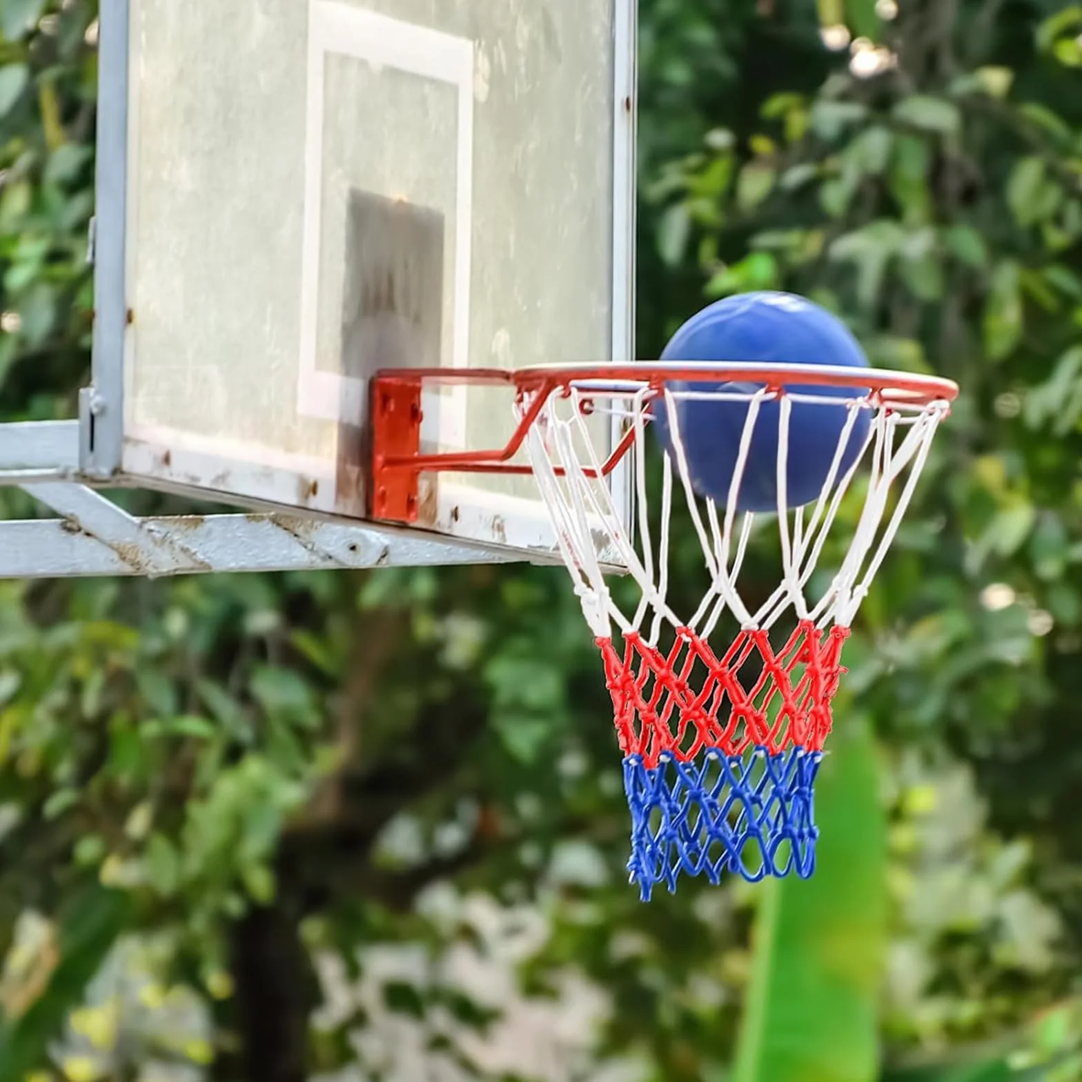 KASURE Filets de Basketball 5 pièces 12 Boucles Nylon résistant intérieur extérieur