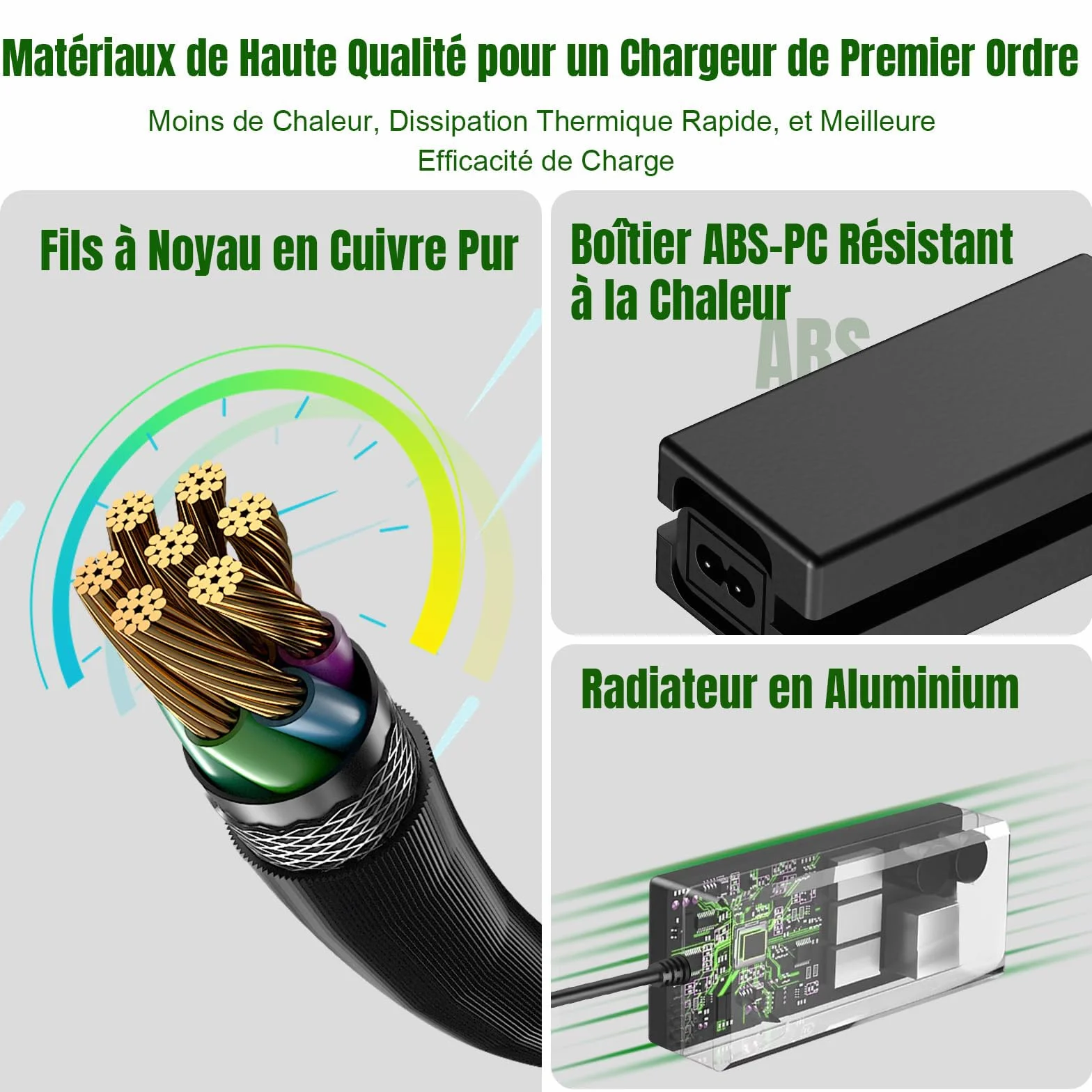 Chargeur Trotinette Electrique 42V 2A pour Hoverboard 36V Batterie Xiaomi M365 Pro 2