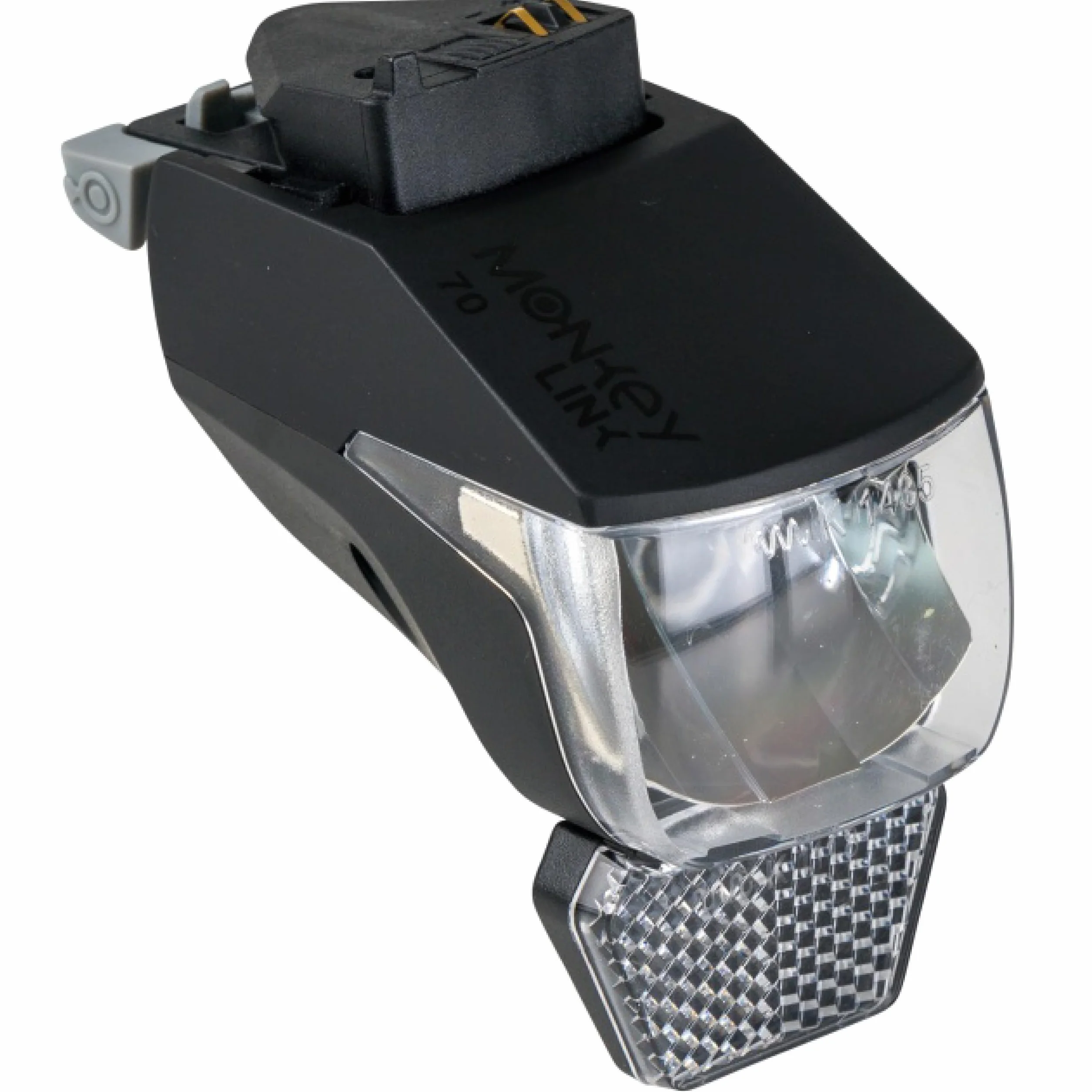 MonkeyLink Light 50 LUX Kit d'éclairage pour vélo, Accessoires de vélo (éclairage Avant et arrière, Fixation magnétique, Maintien Fixe, avec Homologation StVZO) Noir