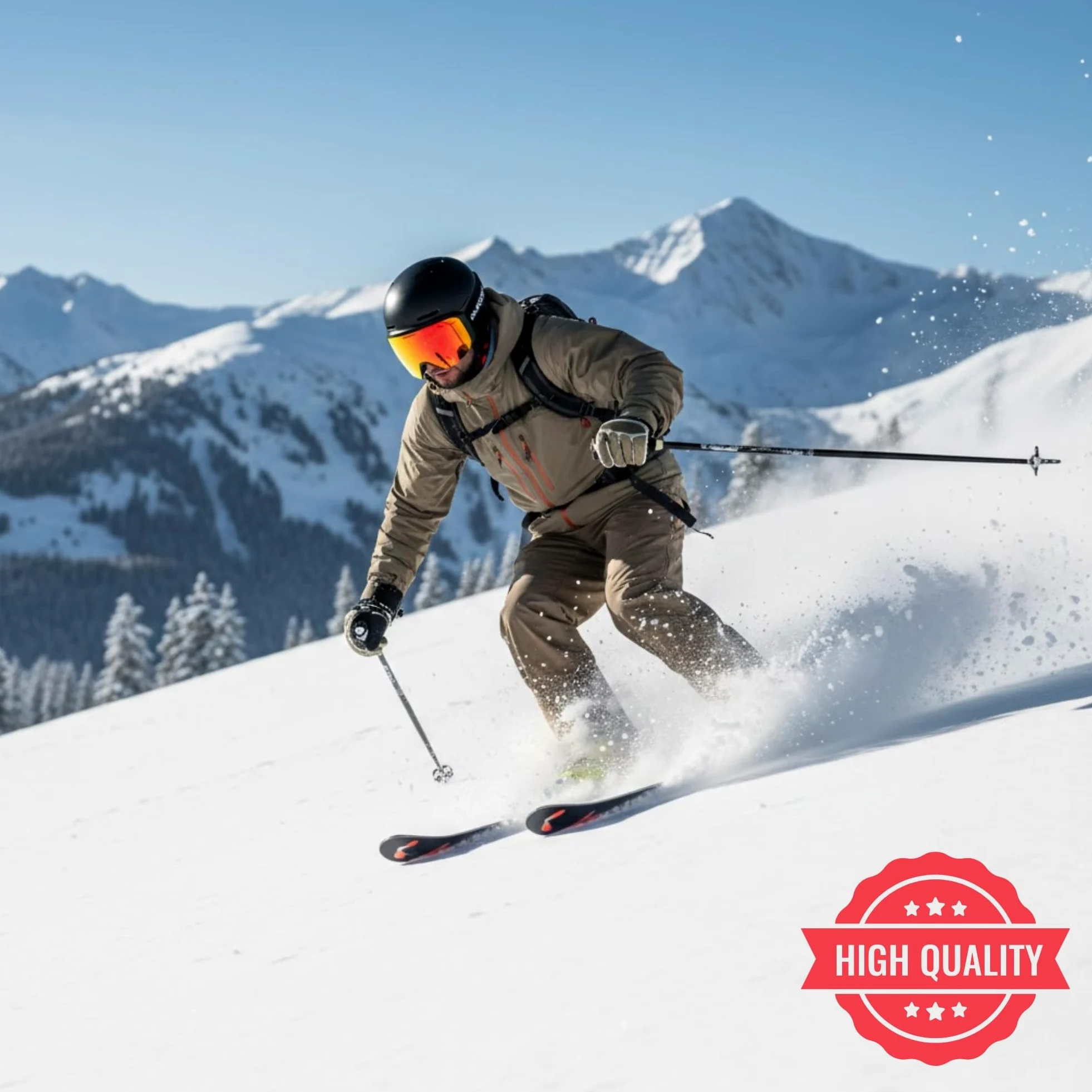 MATCHU - Masque de Ski Premium, Verres Interchangeables S2/S3, Double Anti-Buée, Coffret Luxe & Housse Microfibre