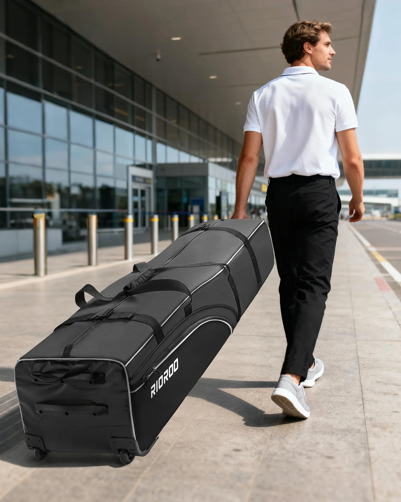Sac de Voyage de Golf Oxford avec Roulettes, Rembourré, Étanche et Résistant