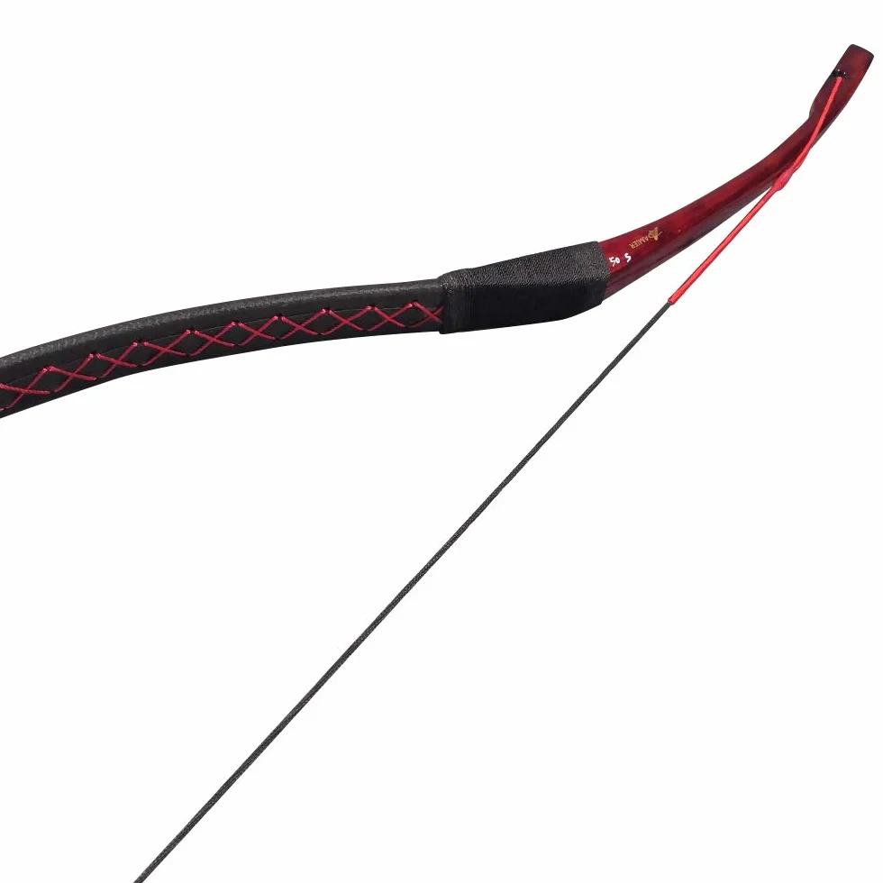 Arc Traditionnel en Bois à la Main 25-40 lbs Arc Recurve Laminé de Chasse