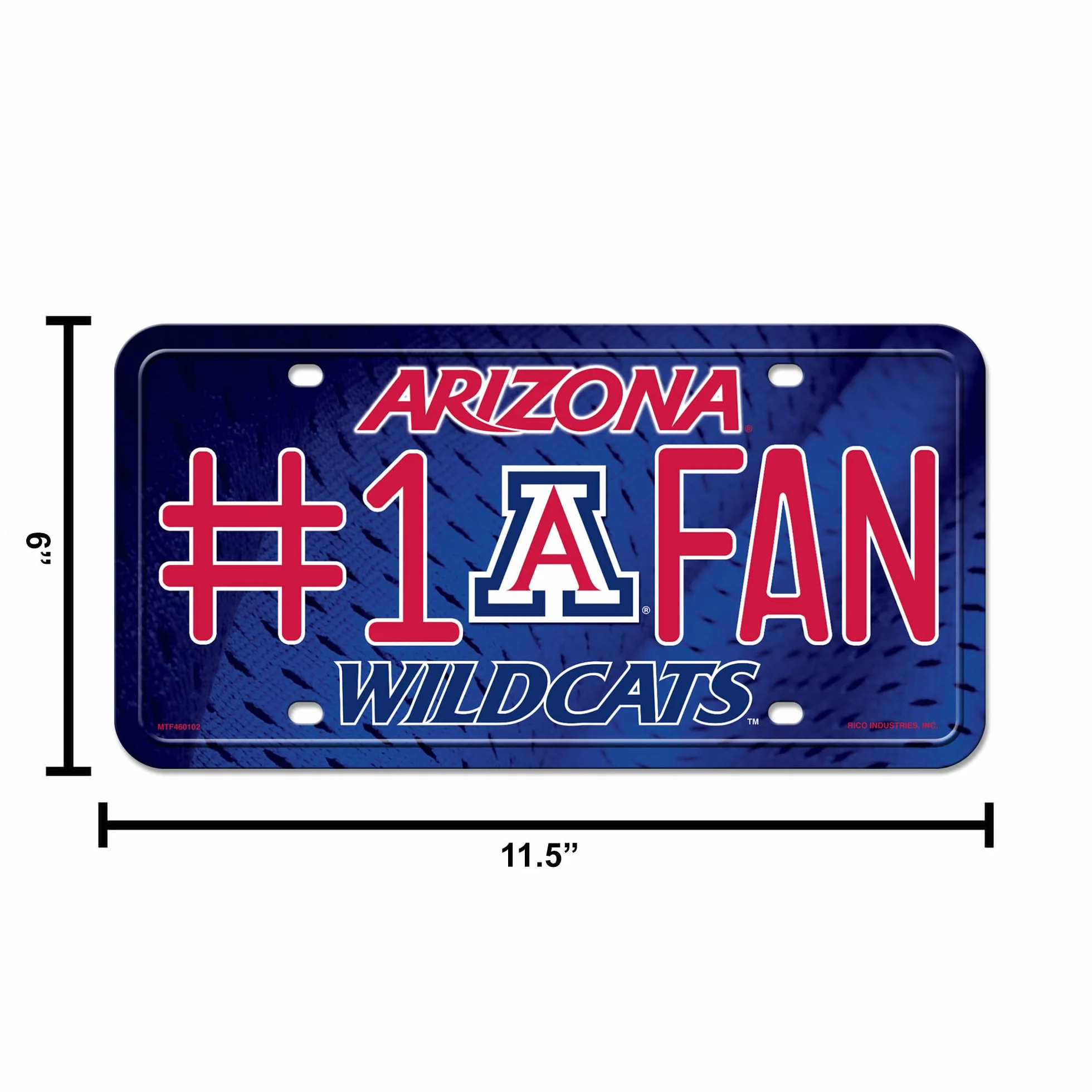 NBA #1 Fan en métal Auto Tag