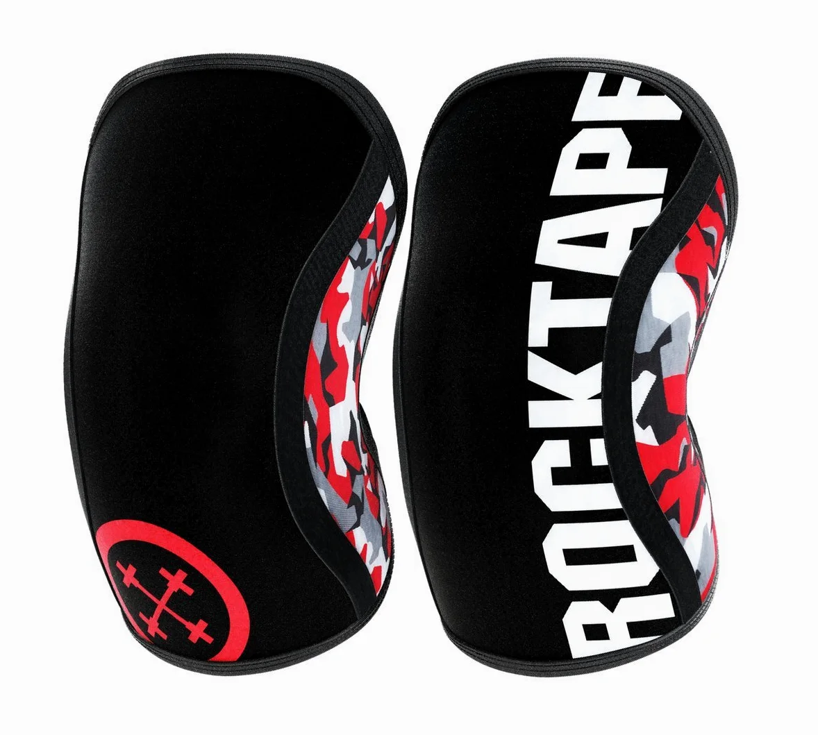 RockTape Assassins Unisexe Knee Sleeves Red Camo 5 mm Genouillère
