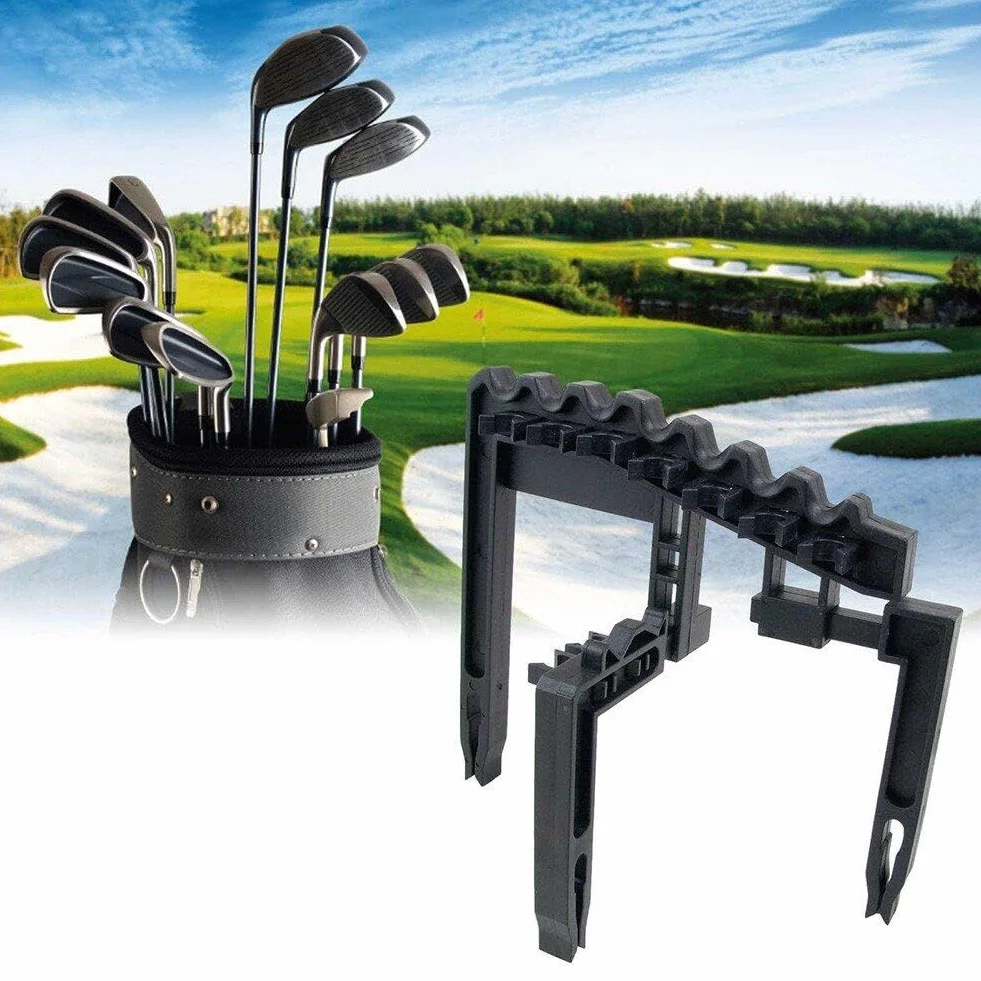 Support de Club de Golf 9 Fer, Rangement Debout pour Clubs de Golf, Accessoire Universel Durable