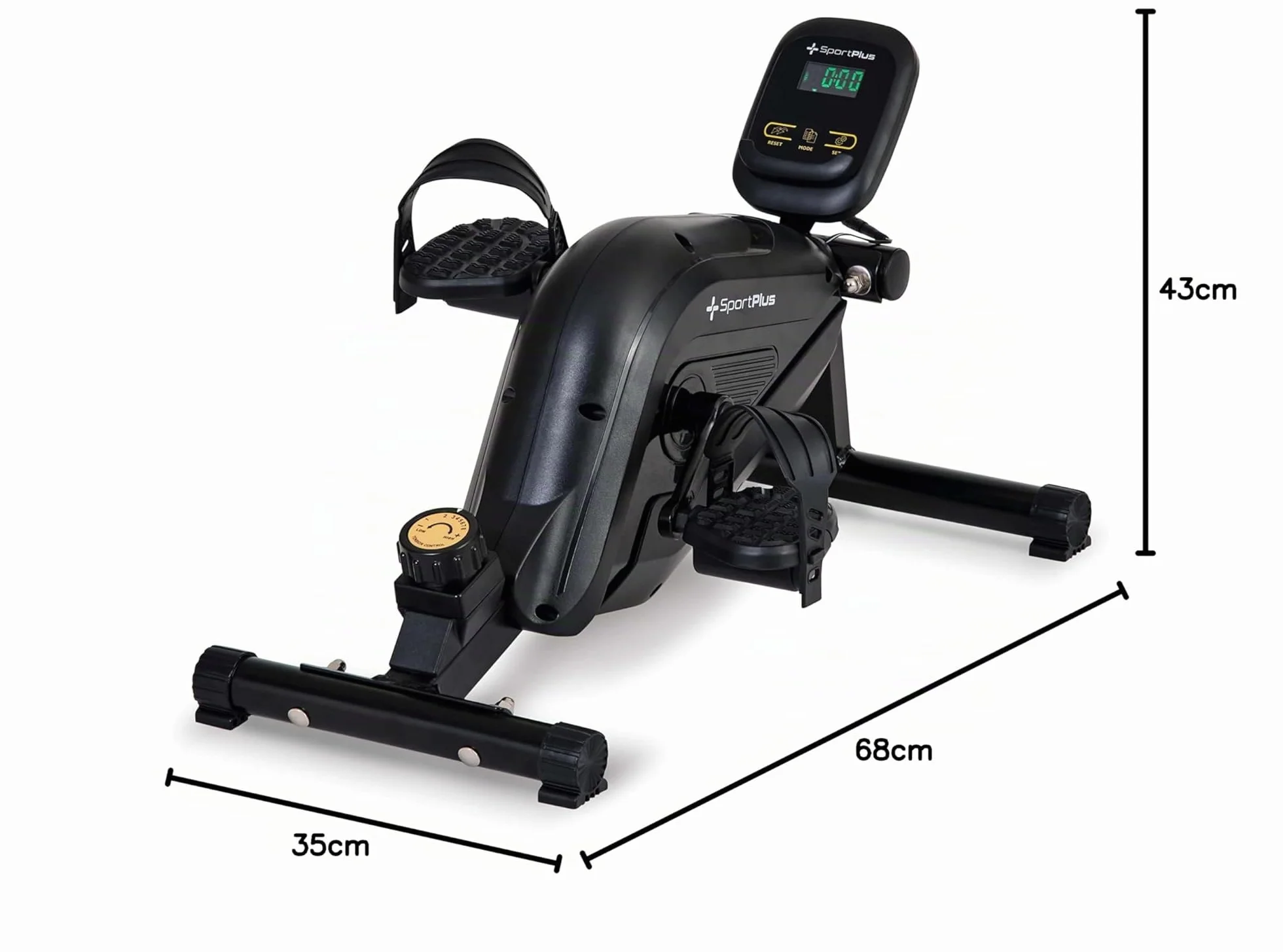 Sportplus Mini vélo d'appartement avec Frein magnétique 8 Niveaux résistance Ordinateur d'entraînement
