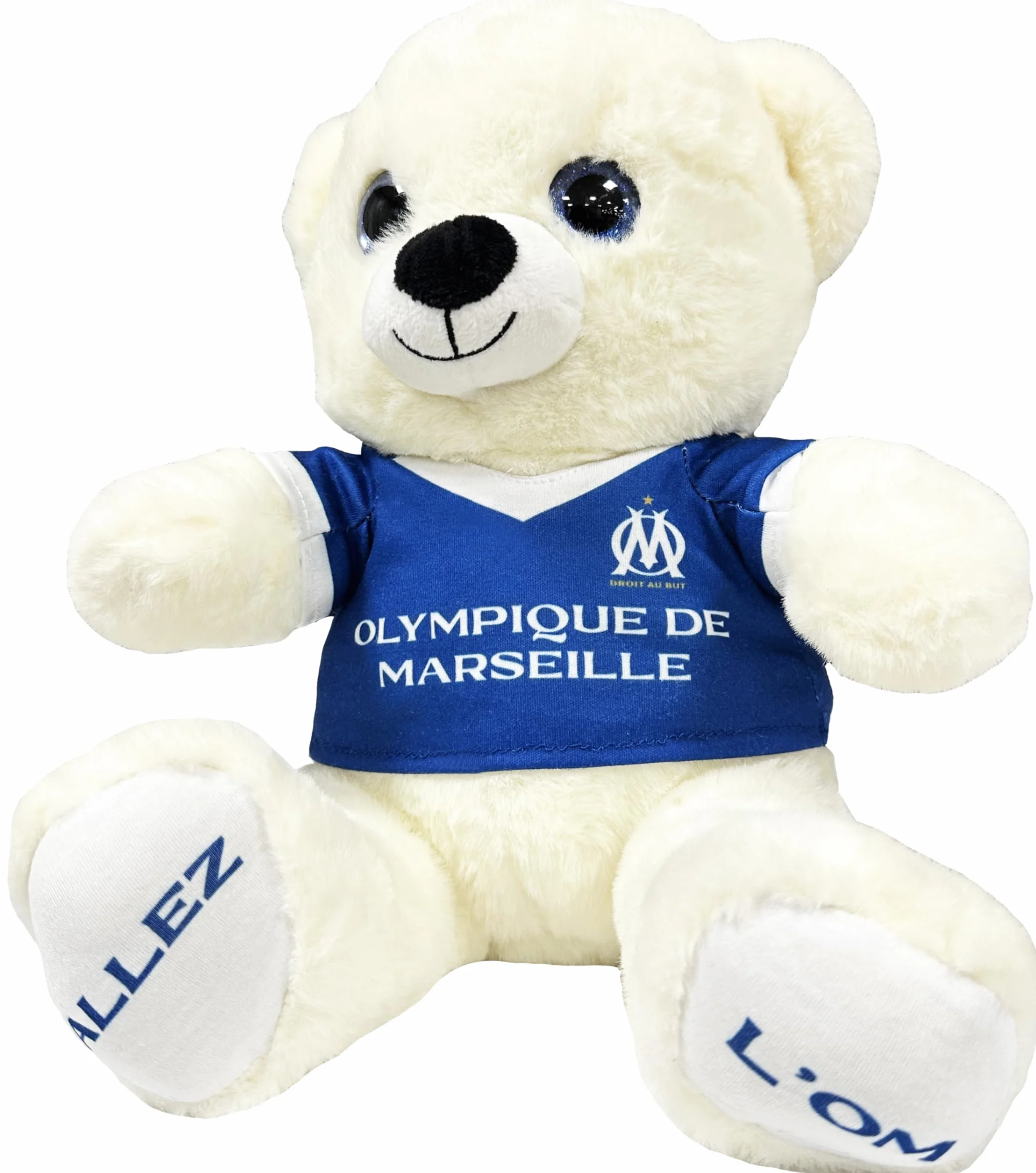 OLYMPIQUE DE MARSEILLE Peluche Ours Om 28 cm Collection Officielle