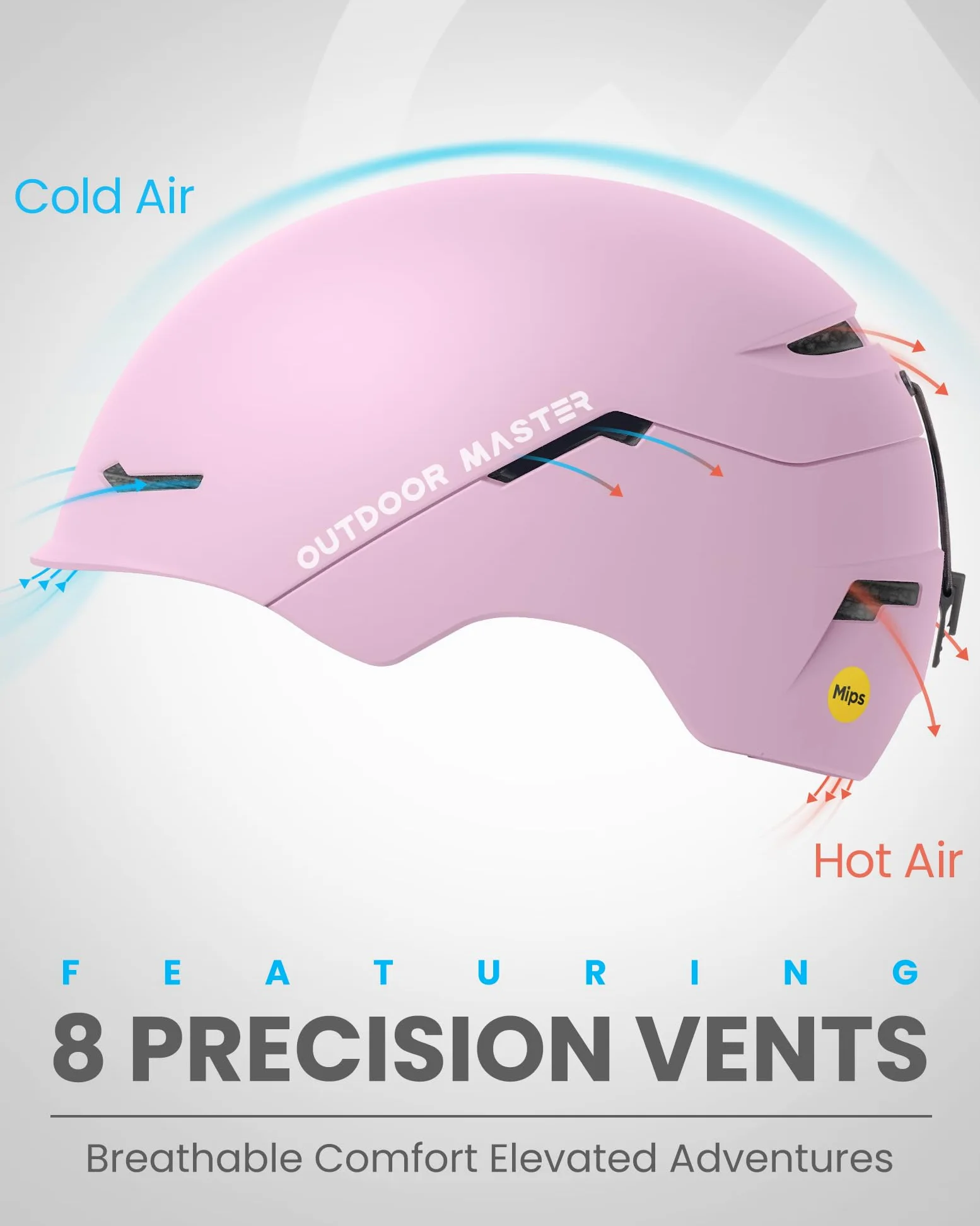 OutdoorMaster Elk MIPS Casque de Ski - Casque de Sports de Neige Casque de Snowboard pour Hommes Femmes & Jeunes