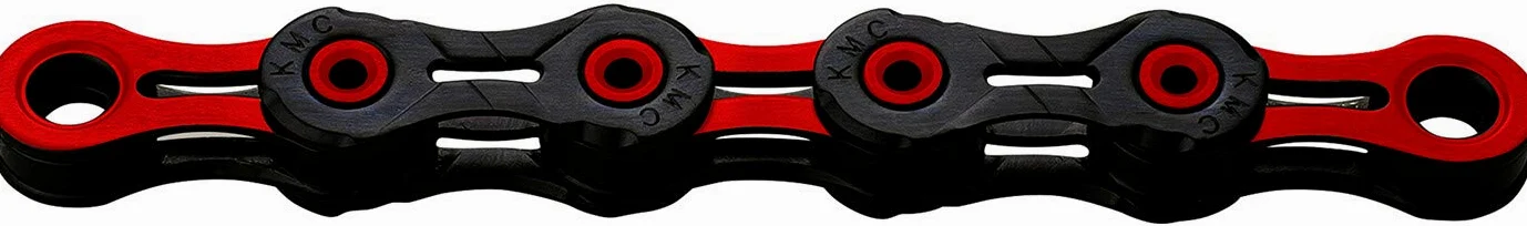 KMC Cadena X-10 SL DLC Rojo/Negro 116 ESLAB.10V.
