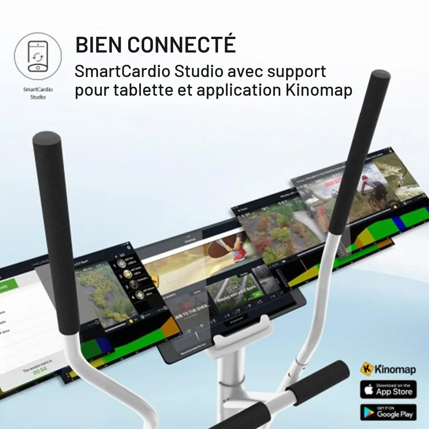 KLAR FIT Myon Cross Vélo elliptique Volant d'inertie