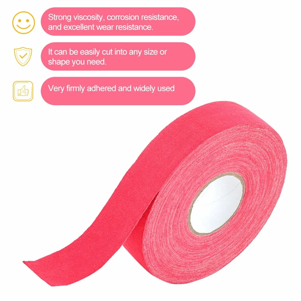 KARELLS Ruban de Hockey Auto-adhésif 25m × 25mm Rouge