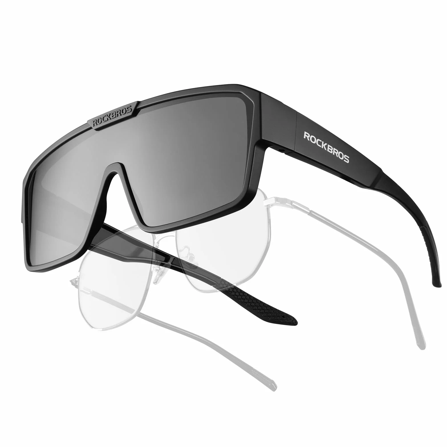 ROCKBROS Lunettes Soleil Polarisées Sport Cyclisme Anti-UV400 Verres TAC Cadre PC Homme Femme Vélo VTT Pêche Course Golf