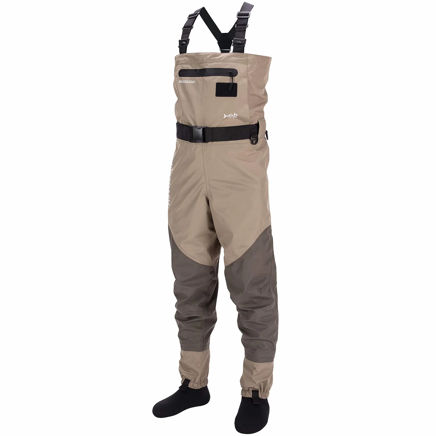 Bassdash Waders Respirants Convertibles Poitrine/Taille Pêche Chasse Hommes