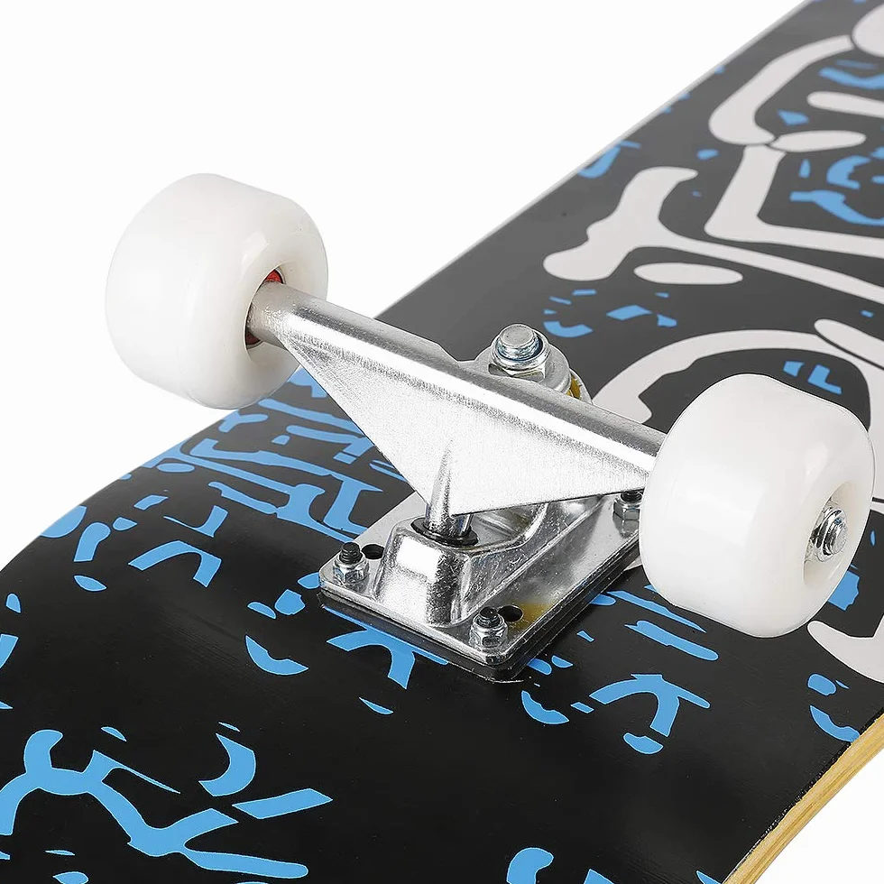 Skateboard Complet Double Kick Maple Deck Concave Cruiser pour Enfants Adolescents Adultes Débutants