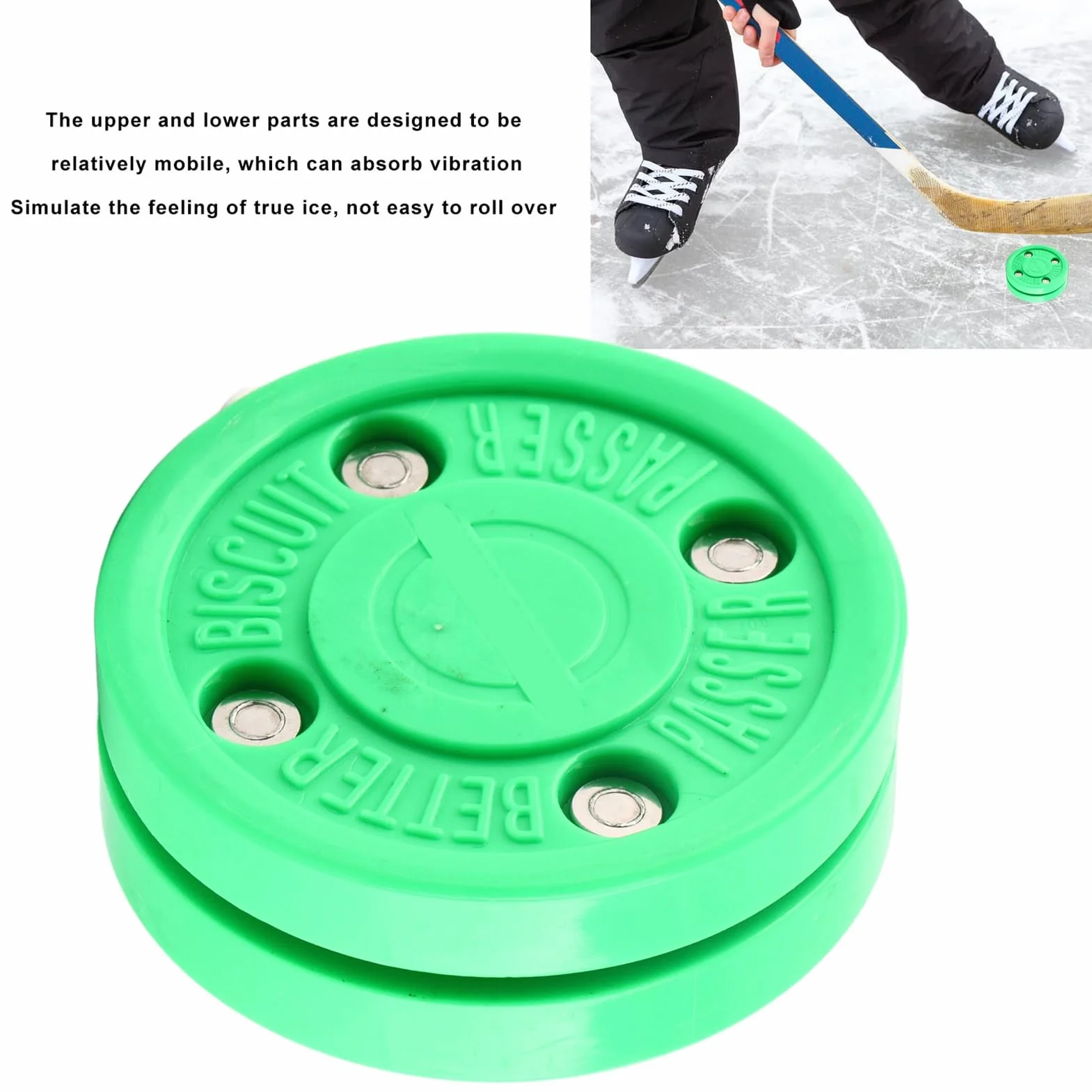 Rondelle de Hockey sur Glace 7,5cm Absorption des Chocs pour Entraînement